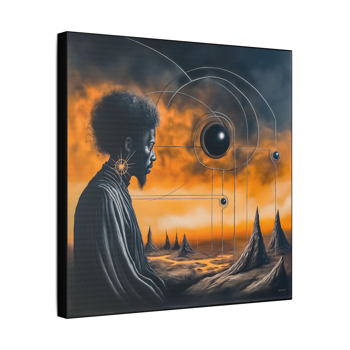 ThurmanatorX Art | Lumahex | AphrodisiDark | Satin Canvas Art Print