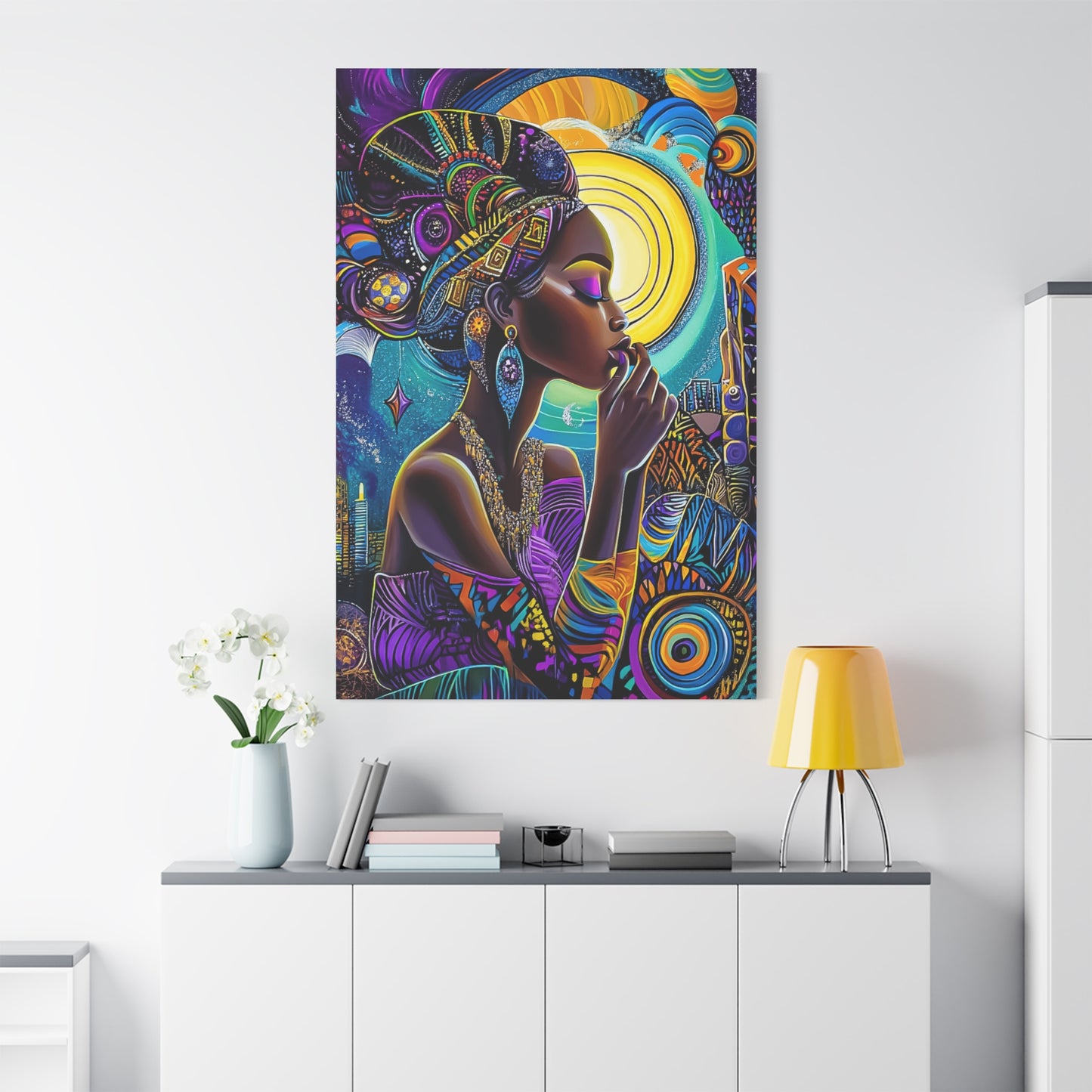 ThurmanatorX Art | Crowned in Nebulas | Aphrochrysalis | Matte Canvas, Stretched, 1.25"