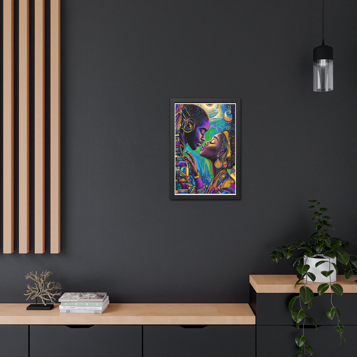 ThurmanatorX Art | Moonlight Mindscape | Aphrochrysalis | Framed Poster Print
