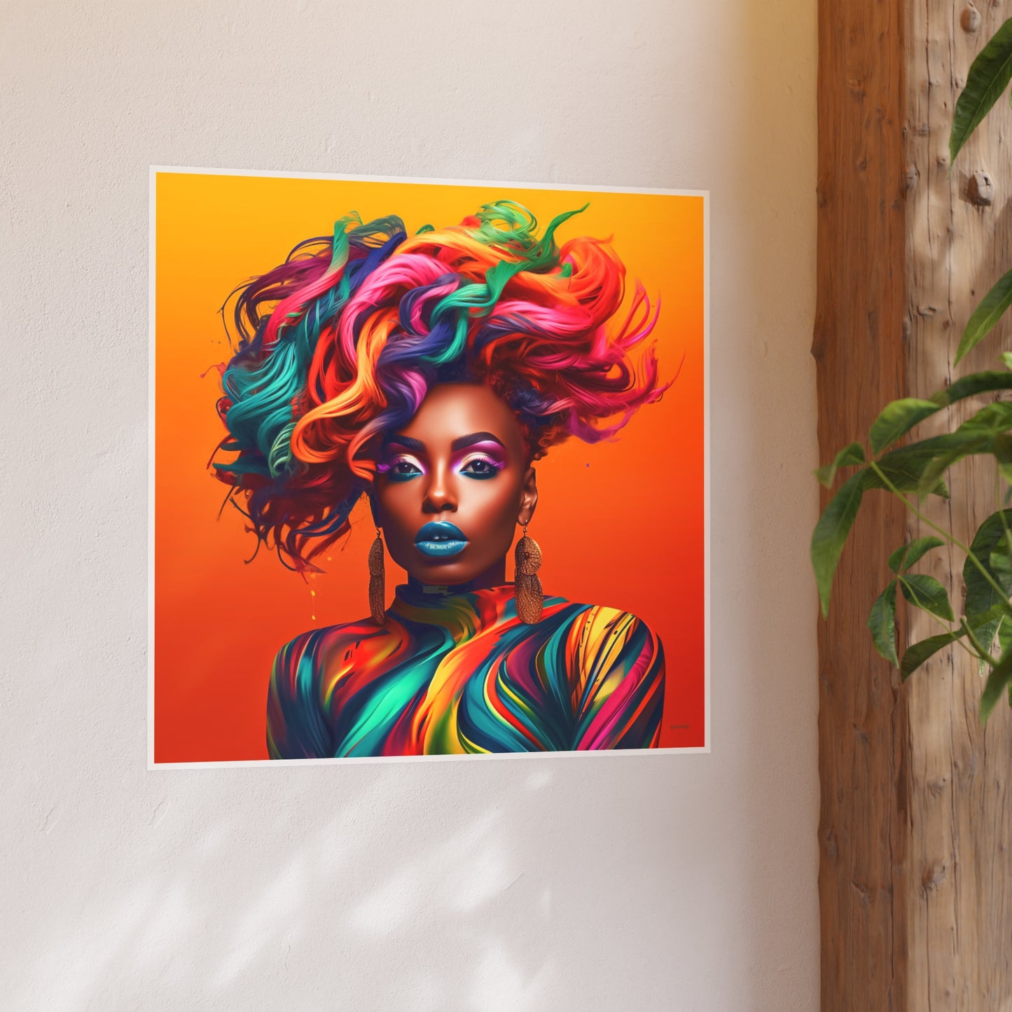 ThurmanatorX Art | Velvet Voltage Muse | Aphrochrysalis | Satin Wall Art Print