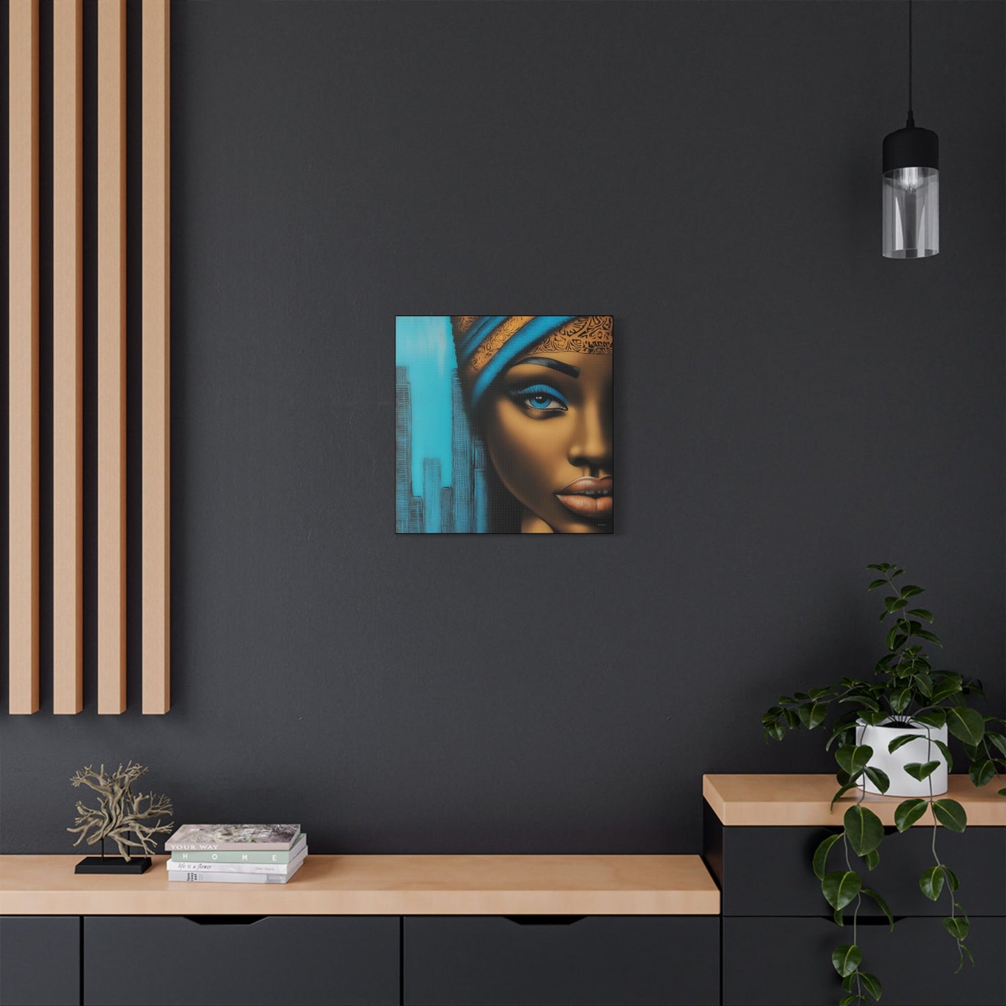 ThurmanatorX Art | Azure Pulse of the City | Aphrochrysalis | Satin Canvas Art Print