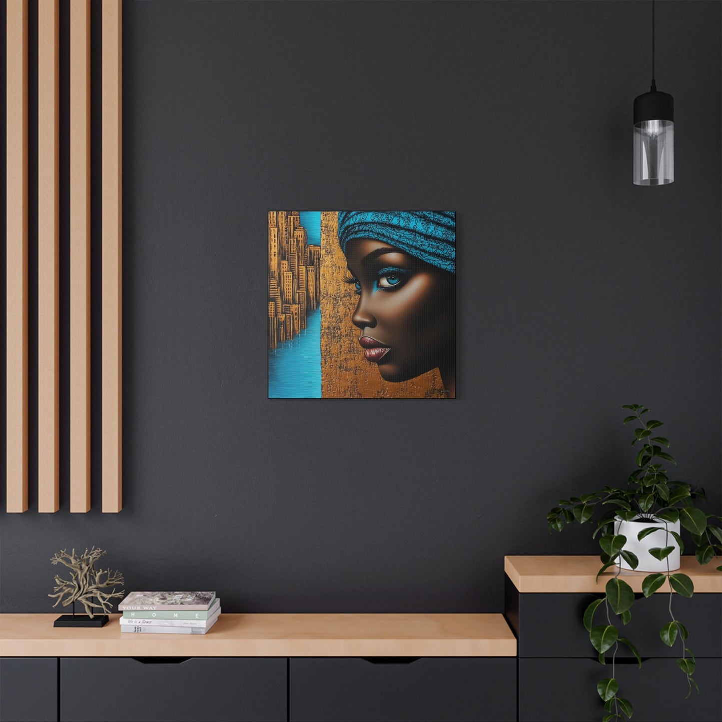 ThurmanatorX Art | Essence of Blue Reverie | Aphrochrysalis | Satin Canvas Art Print