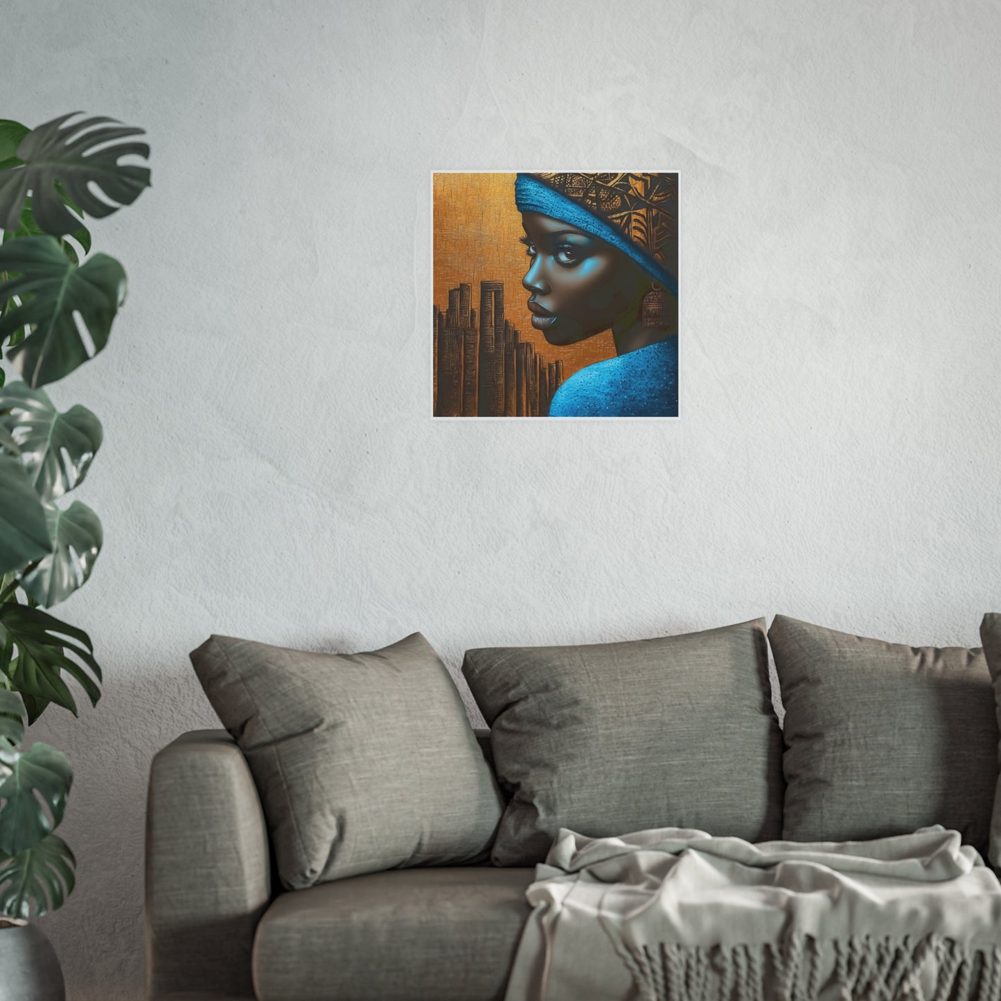 ThurmanatorX Art | Makeda in Gold Light | Aphrochrysalis | Satin Wall Art Print