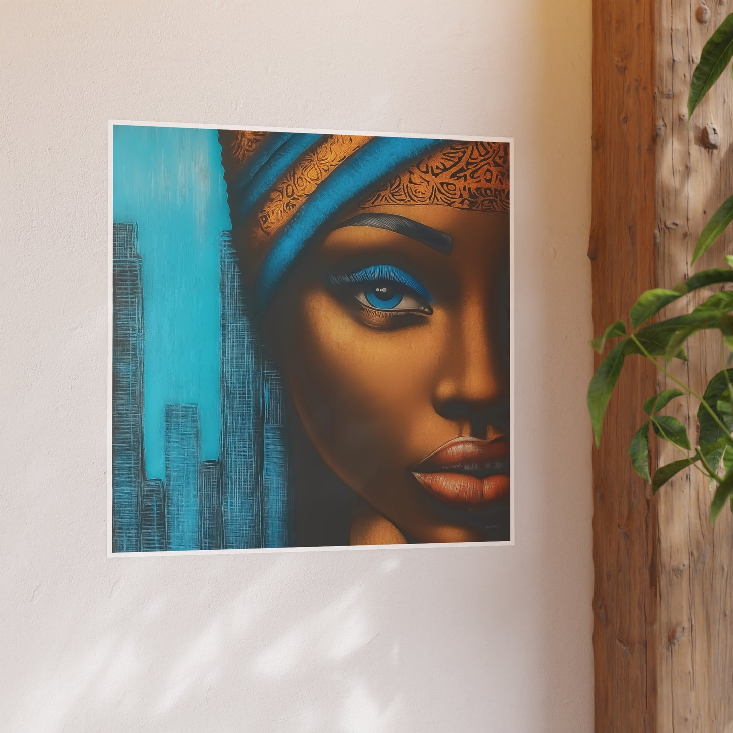 ThurmanatorX Art | Azure Pulse of the City | Aphrochrysalis | Satin Wall Art Print