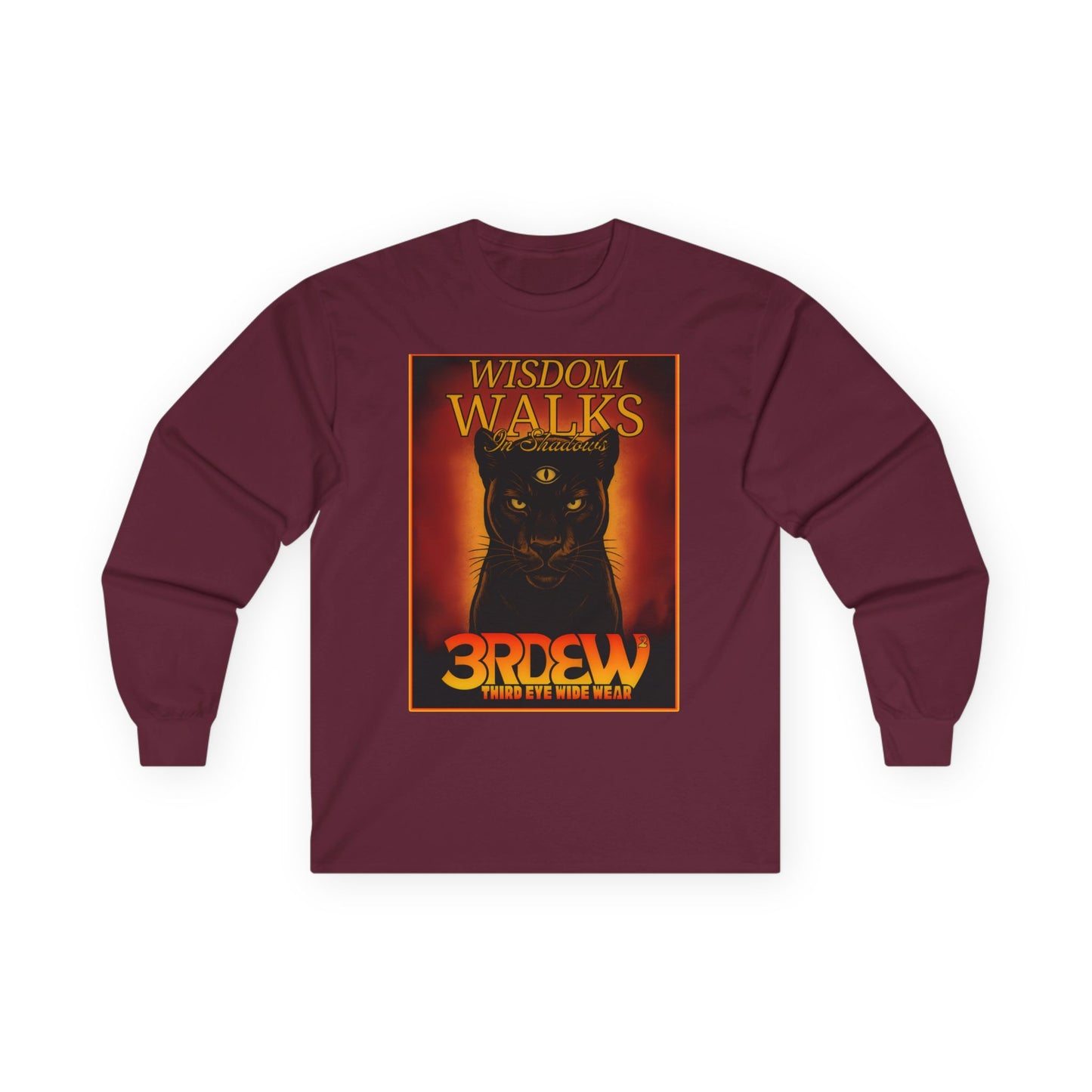 3RDEW² | Wisdoms Walks In Shadows | Third Eye Wide Wear | Unisex Ultra Cotton Long Sleeve Tee