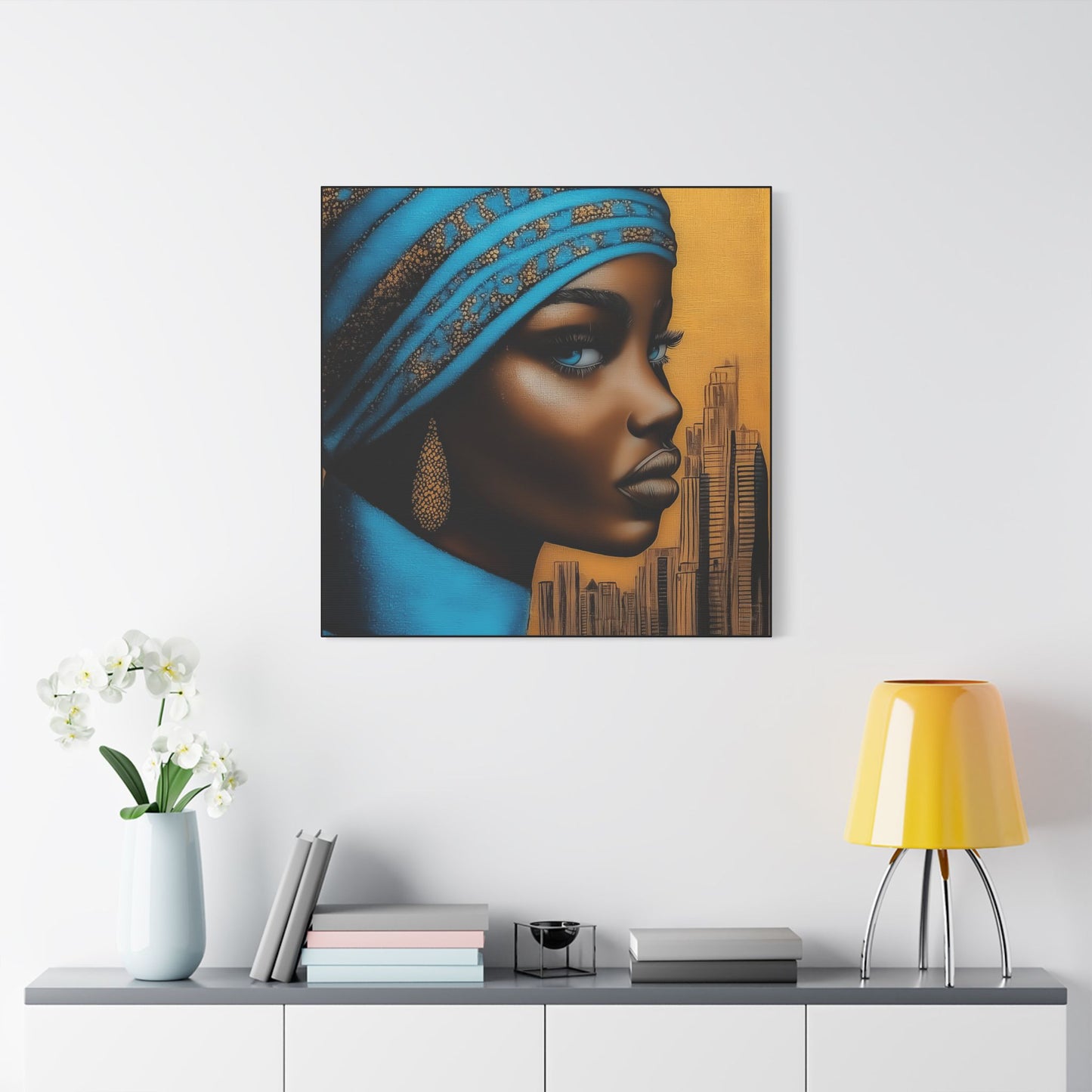 ThurmanatorX Art | Nyla, Guardian of the Highrise | Aphrochrysalis | Satin Canvas Art Print