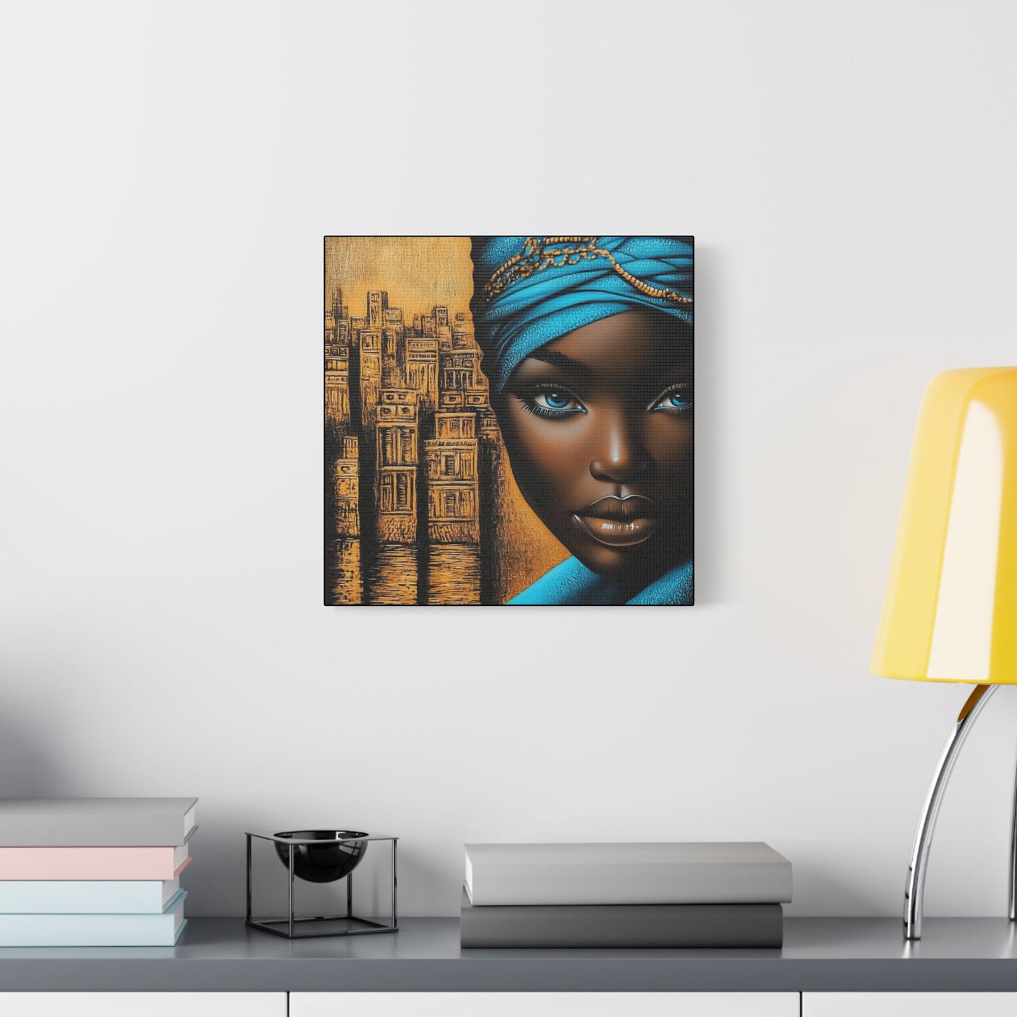 ThurmanatorX Art | Empress of Copper & Cobalt | Aphrochrysalis | Satin Canvas Art Print