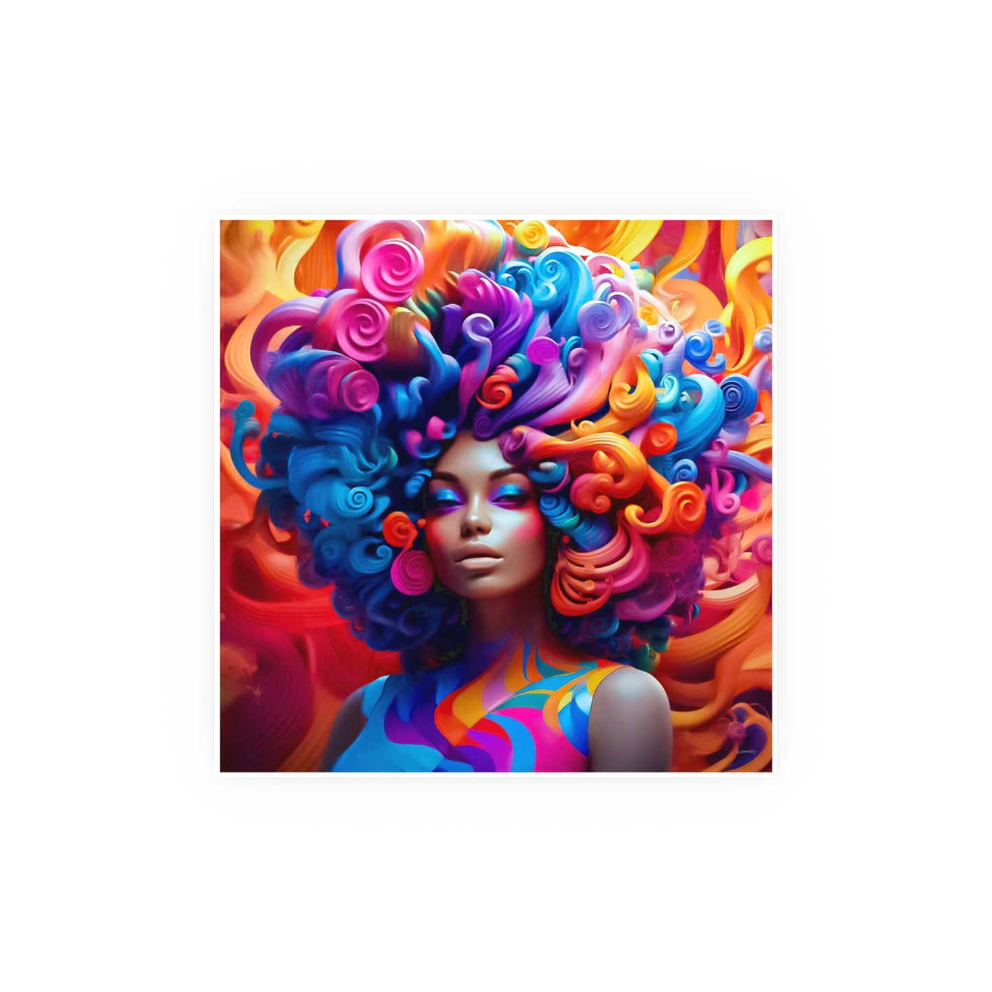 ThurmanatorX Art | Bloomtide Reign | Aphrochrysalis | Satin Wall Art Print