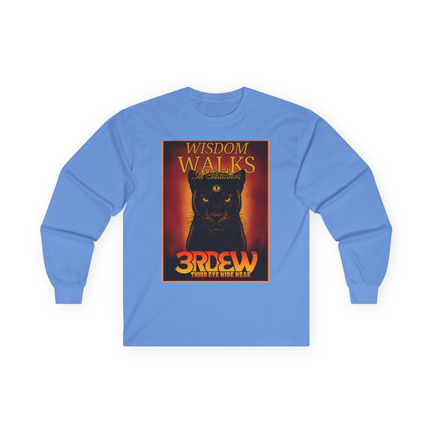 3RDEW² | Wisdoms Walks In Shadows | Third Eye Wide Wear | Unisex Ultra Cotton Long Sleeve Tee