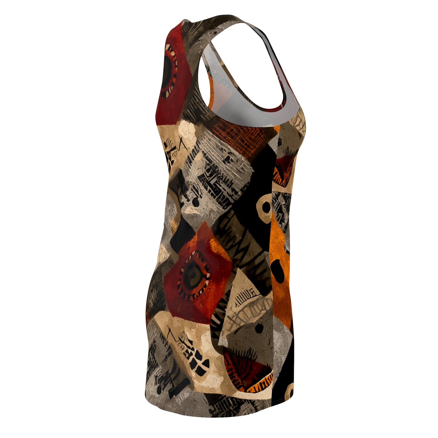 ThurmanatorX Art | Thalume AphroBoho Racerback Dress | Bohemian Summer Style • Artistic Casual Wear • Unique Gift for Women
