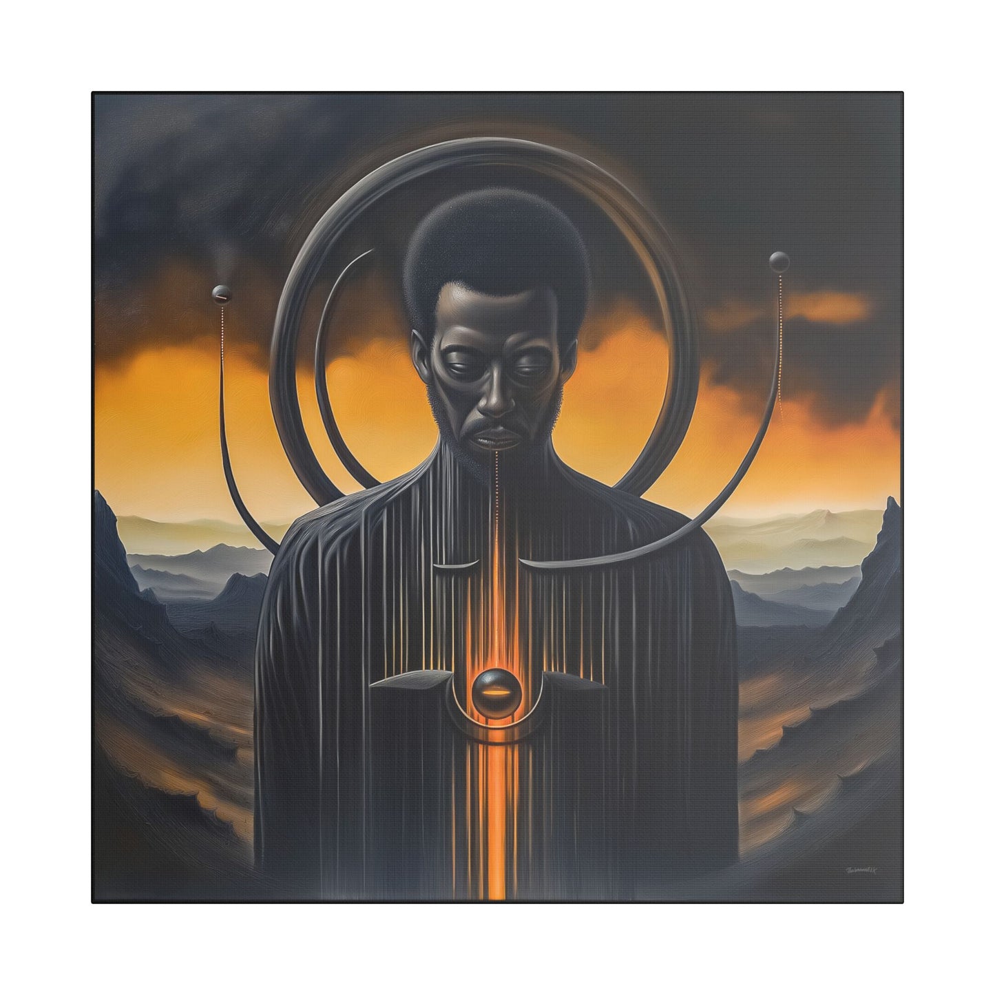 ThurmanatorX Art | Orbichant | AphrodisiDark | Satin Canvas Art Print