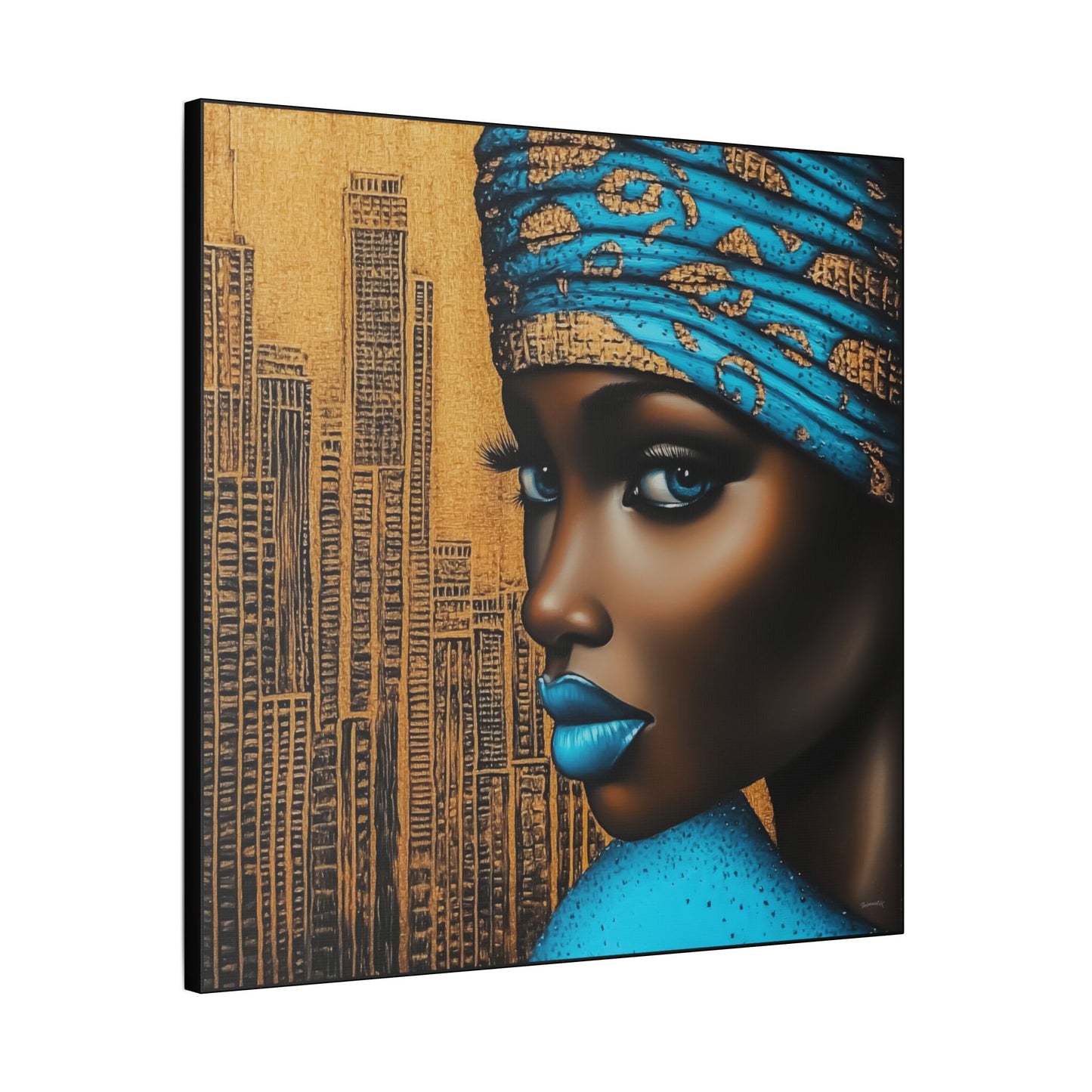 ThurmanatorX Art | Zariah, Eyes of the Metropolis | Aphrochrysalis | Satin Canvas Art Print