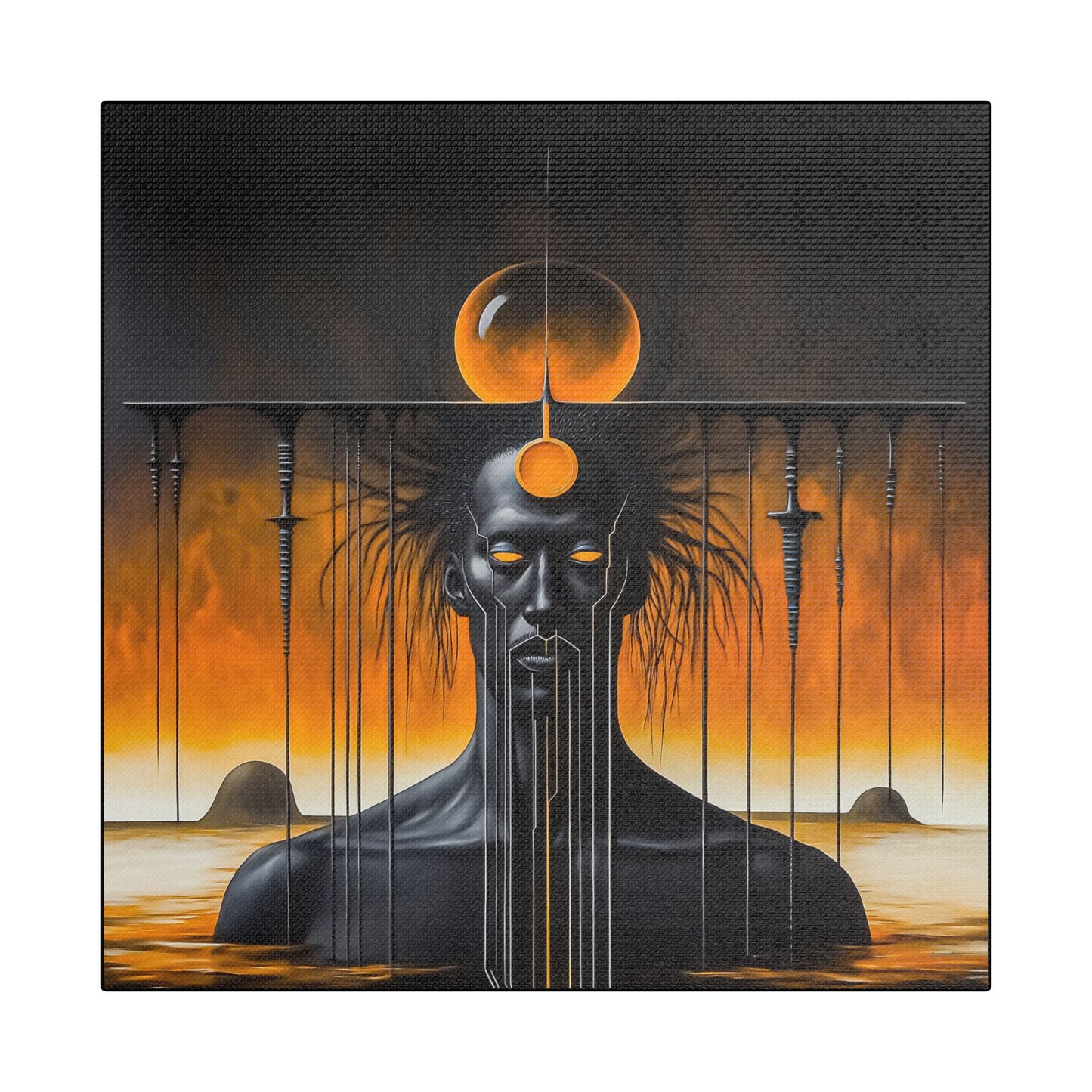 ThurmanatorX Art | Glyphborn | AphrodisiDark | Satin Canvas Art Print