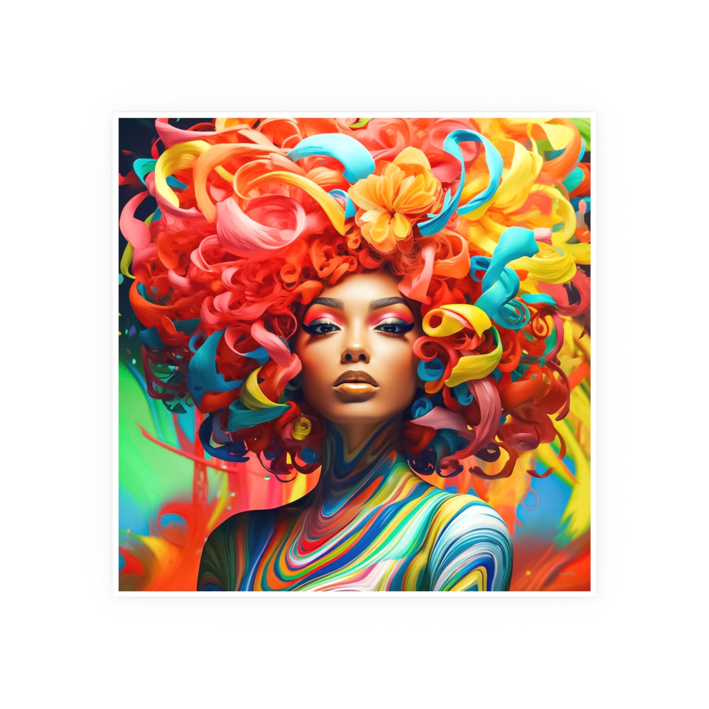 ThurmanatorX Art | Solstice Spiral | Aphrochrysalis | Satin Wall Art Print