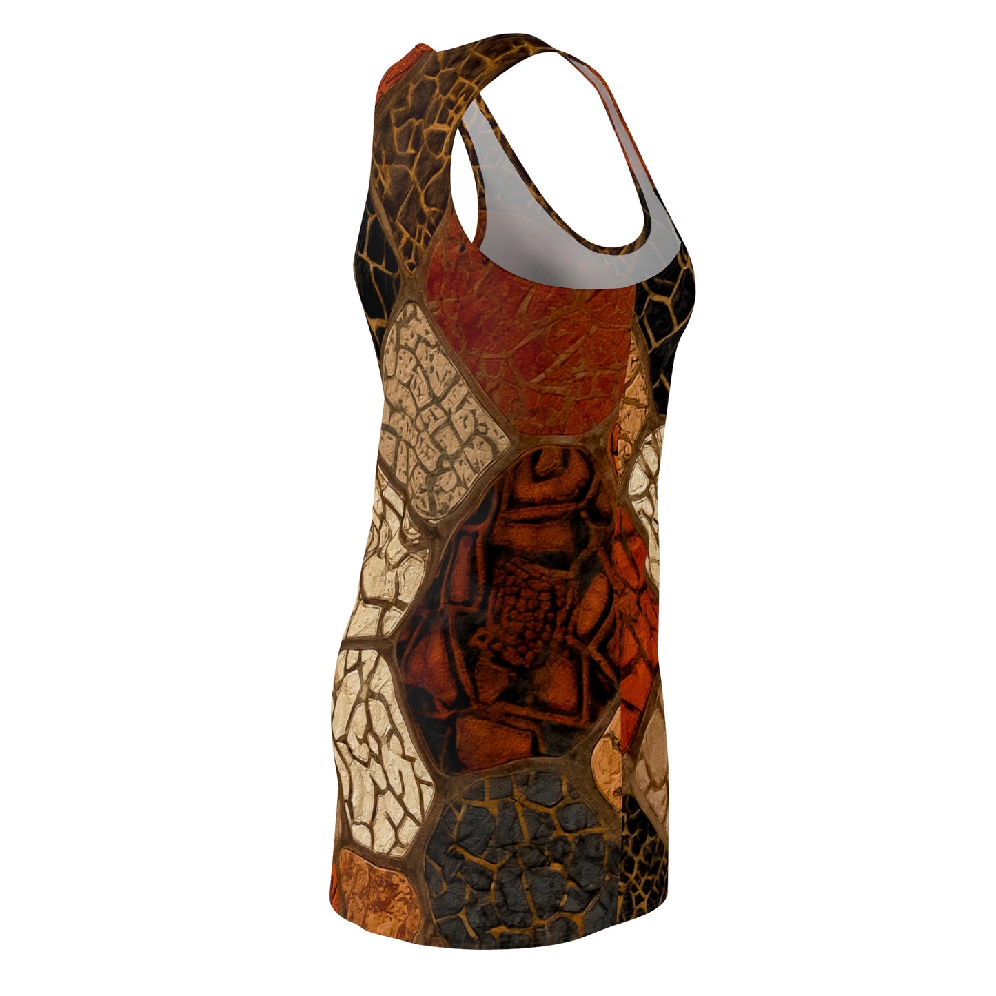 ThurmanatorX Art | Pavara AphroBoho Racerback Dress | Bohemian Summer Style • Artistic Casual Wear • Unique Gift for Women