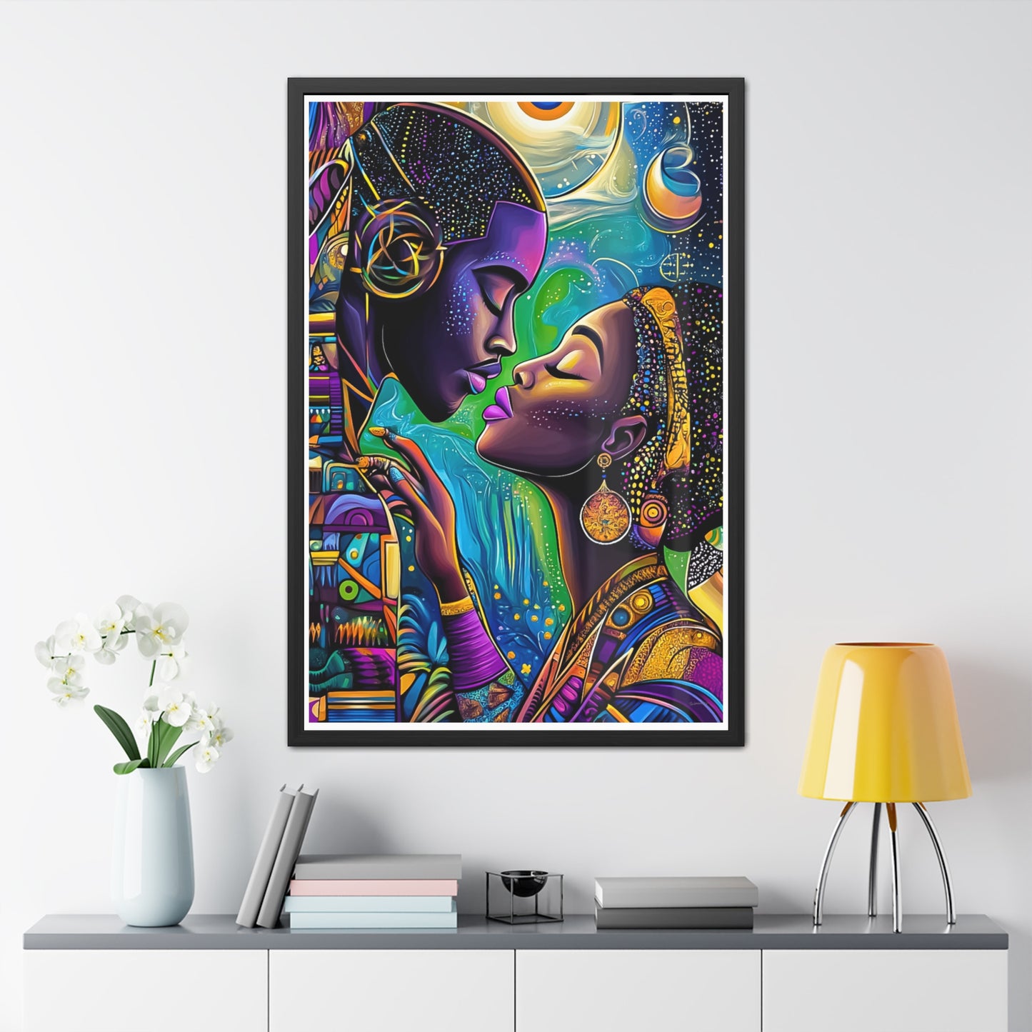 ThurmanatorX Art | Moonlight Mindscape | Aphrochrysalis | Framed Poster Print