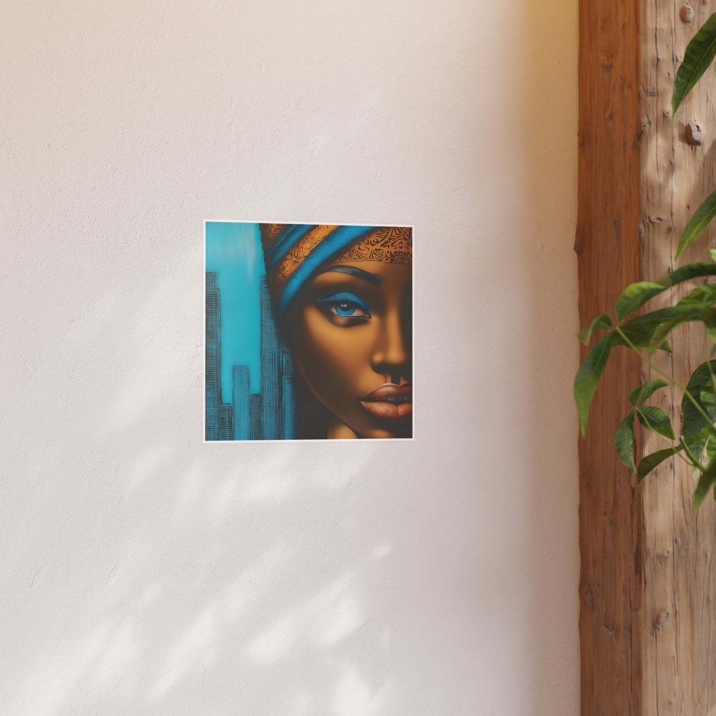 ThurmanatorX Art | Azure Pulse of the City | Aphrochrysalis | Satin Wall Art Print