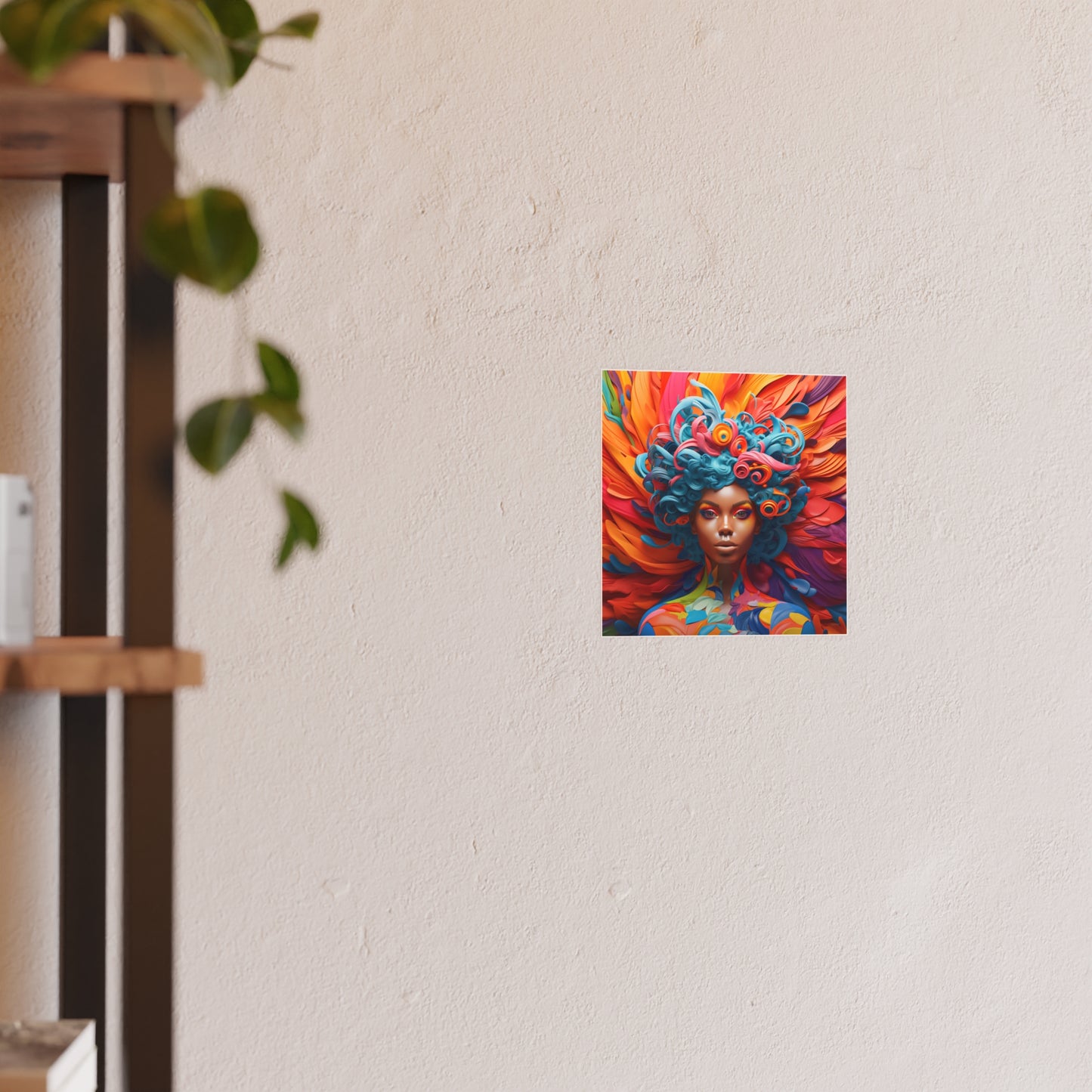 ThurmanatorX Art | Bloomstorm Deity | Aphrochrysalis | Satin Wall Art Print