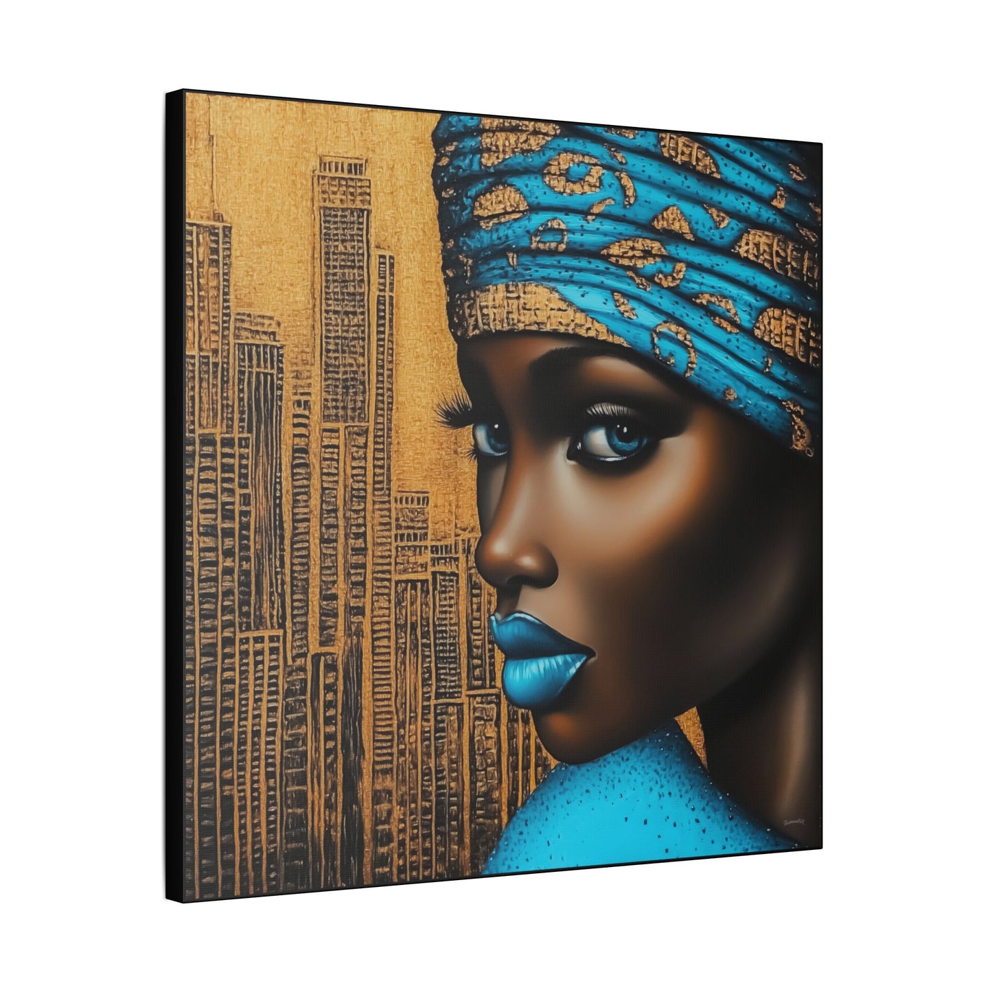 ThurmanatorX Art | Zariah, Eyes of the Metropolis | Aphrochrysalis | Satin Canvas Art Print