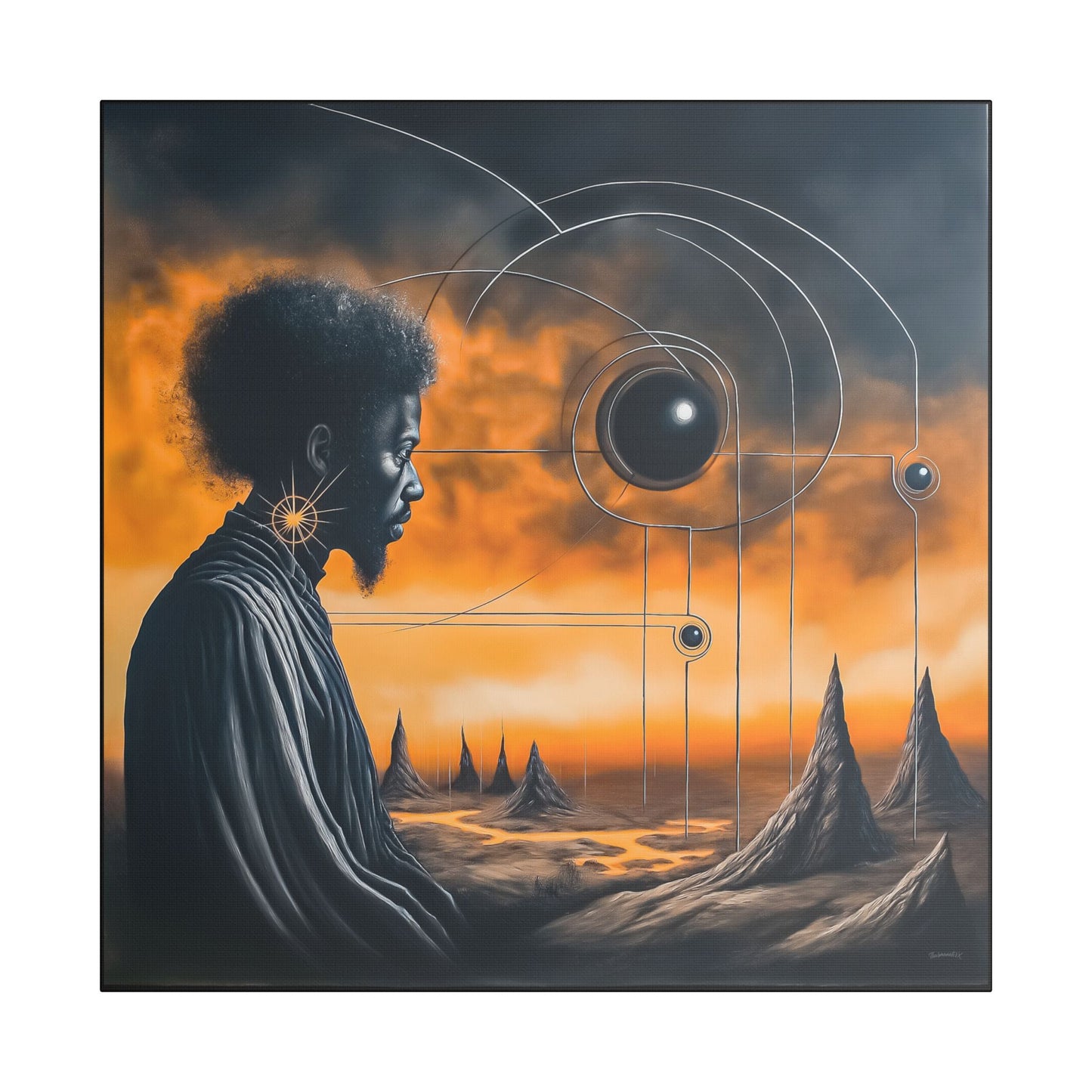 ThurmanatorX Art | Lumahex | AphrodisiDark | Satin Canvas Art Print