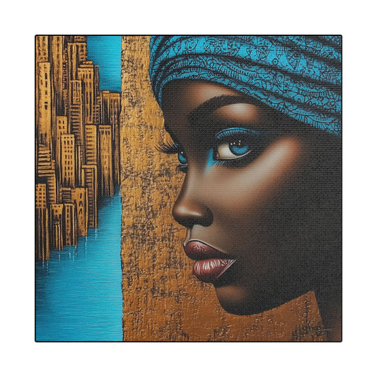 ThurmanatorX Art | Essence of Blue Reverie | Aphrochrysalis | Satin Canvas Art Print
