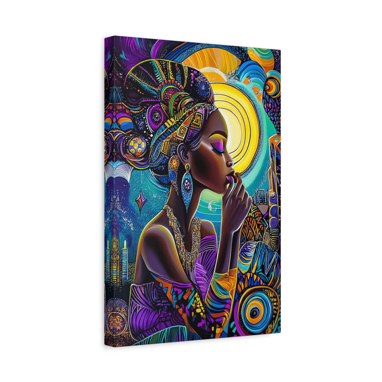 ThurmanatorX Art | Crowned in Nebulas | Aphrochrysalis | Matte Canvas, Stretched, 1.25"