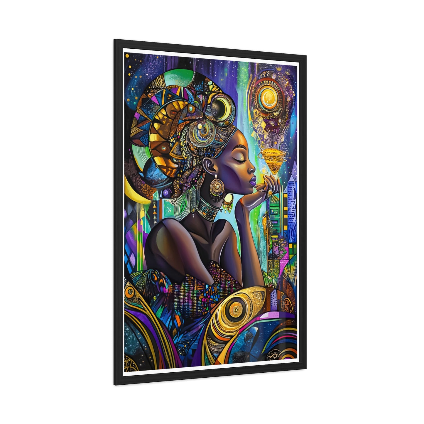 ThurmanatorX Art | The Prayer of Her Light | Aphrochrysalis | Framed Poster Print