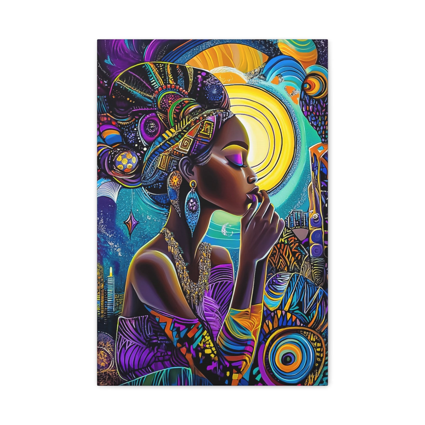 ThurmanatorX Art | Crowned in Nebulas | Aphrochrysalis | Matte Canvas, Stretched, 1.25"