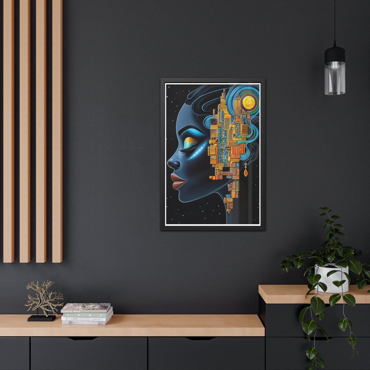 ThurmanatorX Art | Ancestral Frequencies | Aphrochrysalis | Framed Poster Print
