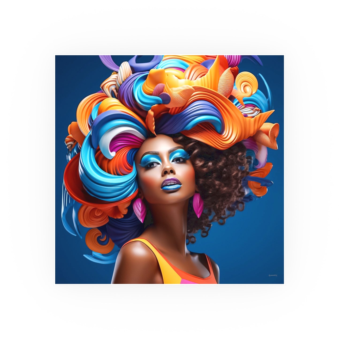 ThurmanatorX Art | Aura Bloom Manifest | Aphrochrysalis | Satin Wall Art Print