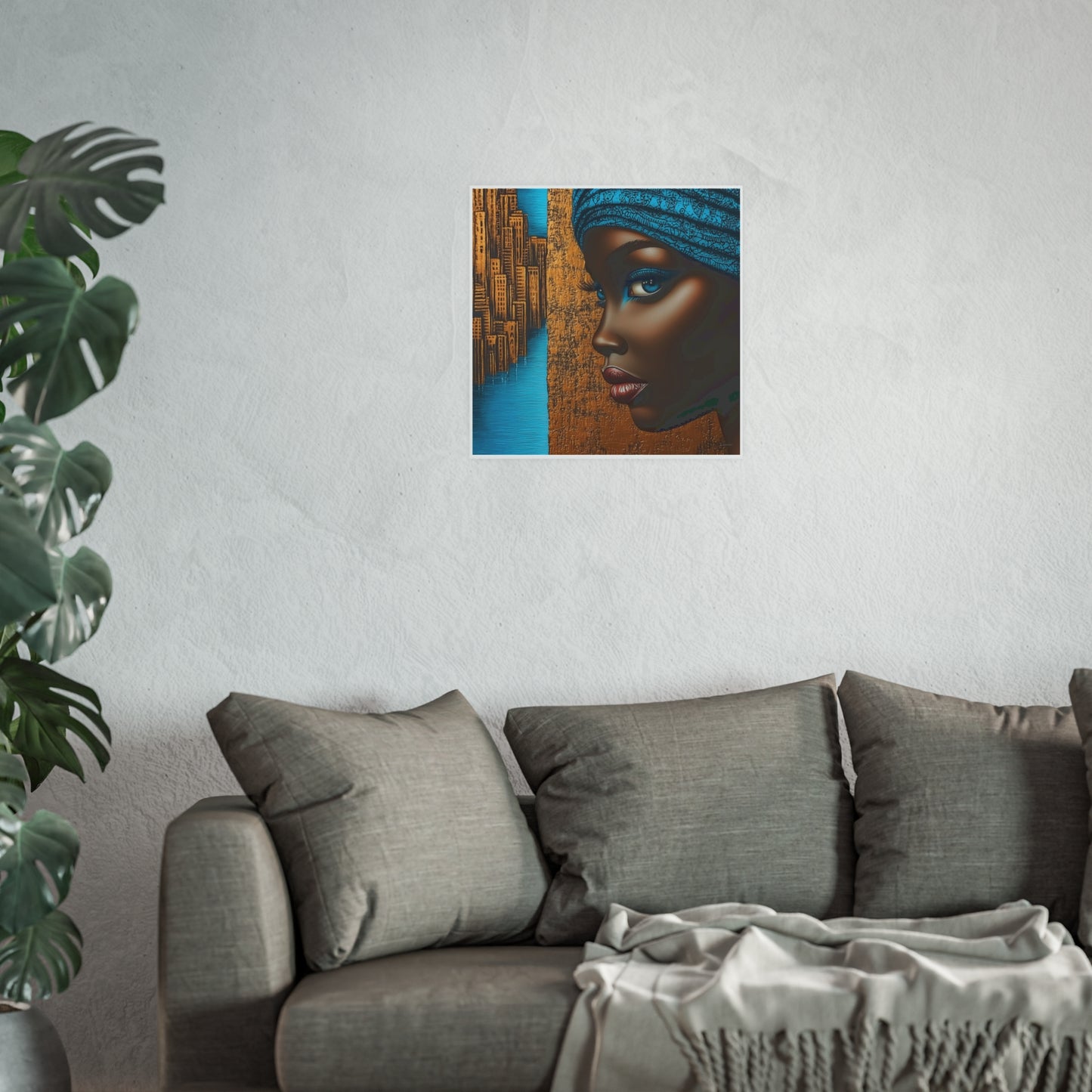ThurmanatorX Art | Essence of Blue Reverie | Aphrochrysalis | Satin Wall Art Print