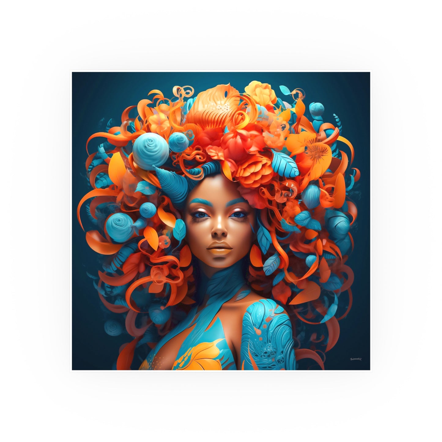 ThurmanatorX Art | Halo of Bloom | Aphrochrysalis | Satin Wall Art Print