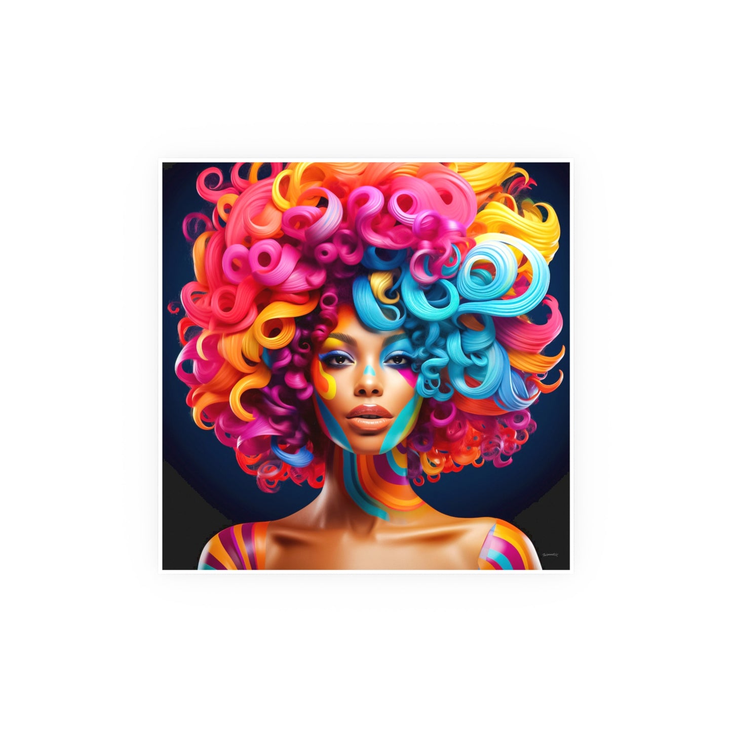 ThurmanatorX Art | Crown of Chromaflame | Aphrochrysalis | Satin Wall Art Print