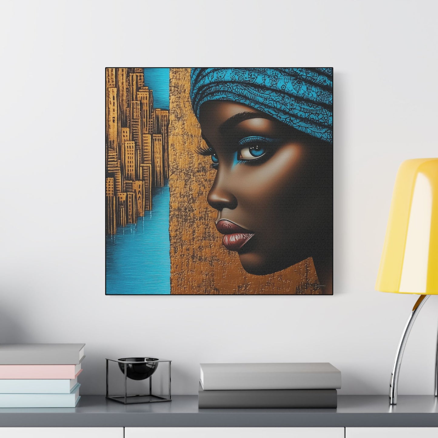 ThurmanatorX Art | Essence of Blue Reverie | Aphrochrysalis | Satin Canvas Art Print