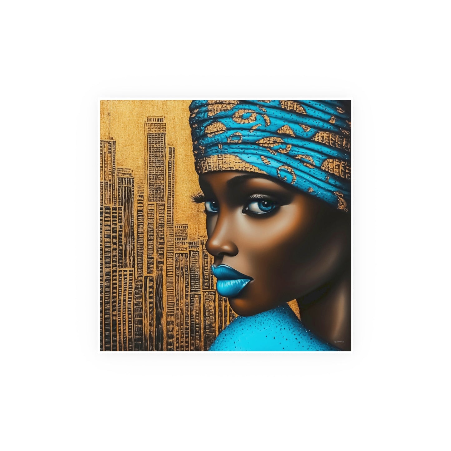 ThurmanatorX Art | Zariah, Eyes of the Metropolis | Aphrochrysalis | Satin Wall Art Print