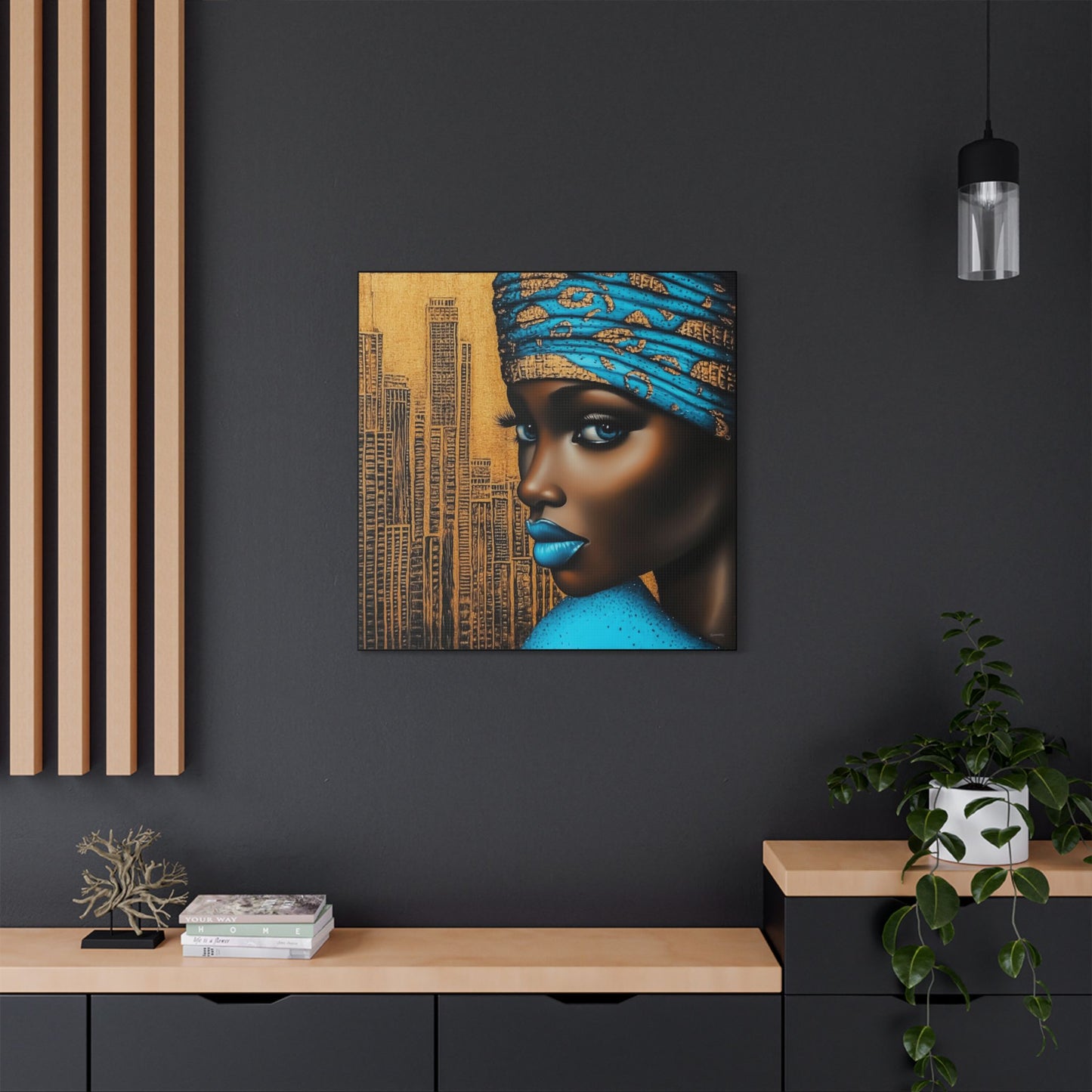 ThurmanatorX Art | Zariah, Eyes of the Metropolis | Aphrochrysalis | Satin Canvas Art Print