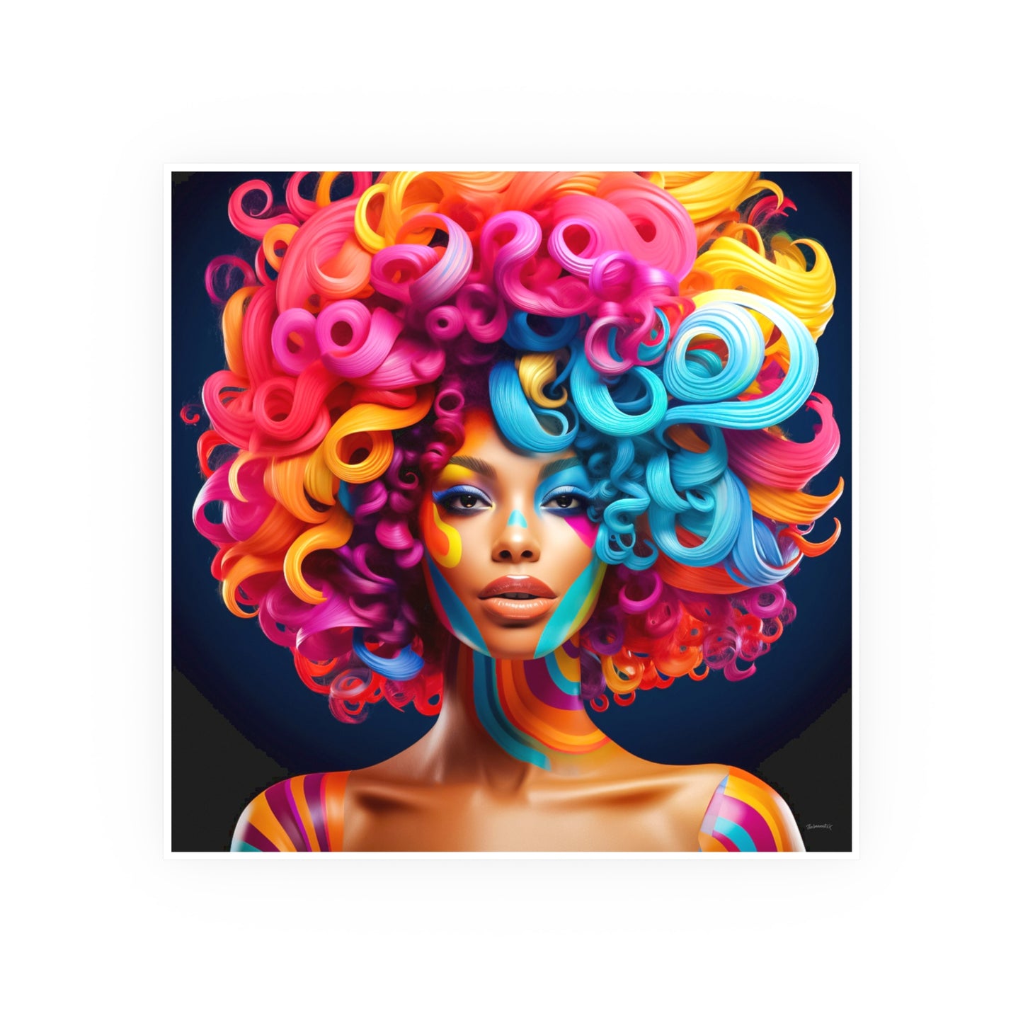 ThurmanatorX Art | Crown of Chromaflame | Aphrochrysalis | Satin Wall Art Print