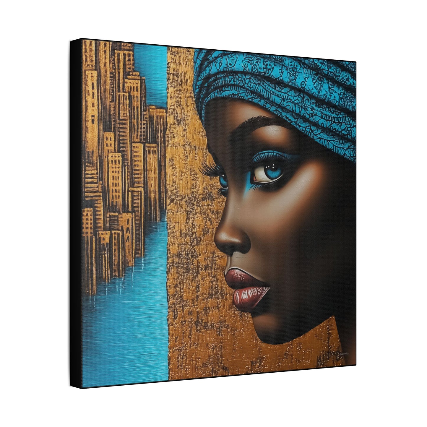 ThurmanatorX Art | Essence of Blue Reverie | Aphrochrysalis | Satin Canvas Art Print