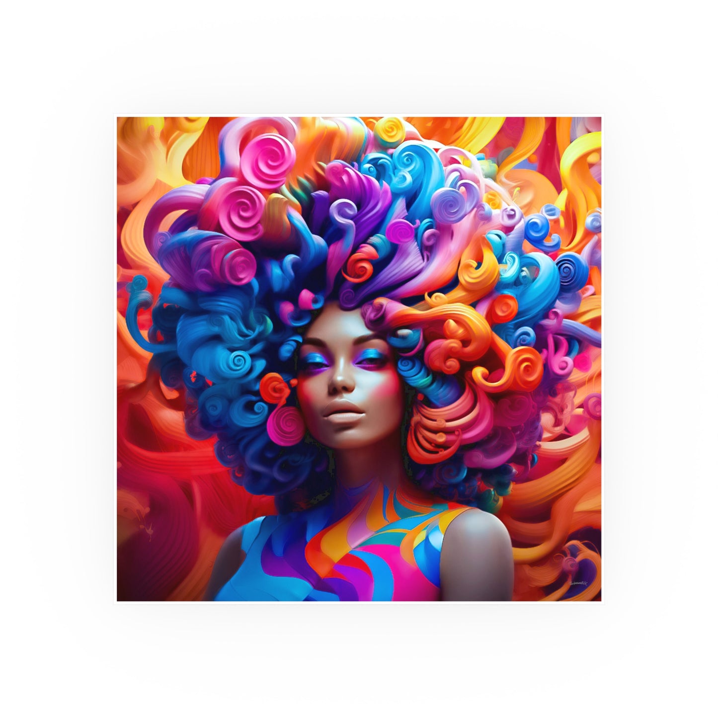 ThurmanatorX Art | Bloomtide Reign | Aphrochrysalis | Satin Wall Art Print