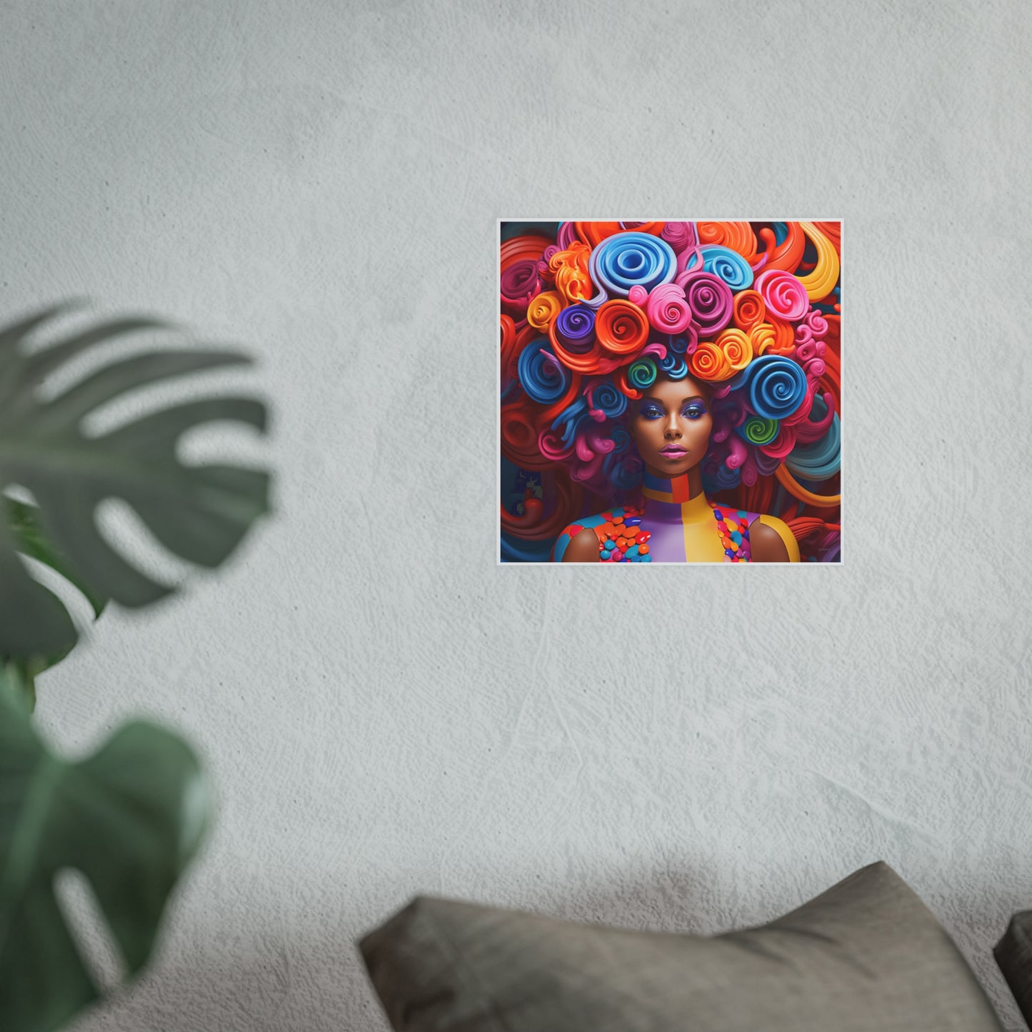 ThurmanatorX Art | Neon Crown Ascend | Aphrochrysalis | Satin Wall Art Print