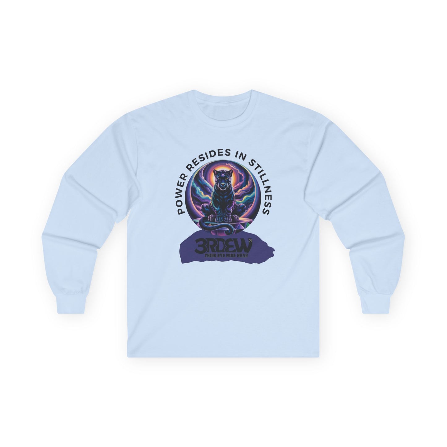 3RDEW² | Power Resides In Stillness | Third Eye Wide Wear | Unisex Ultra Cotton Long Sleeve Tee