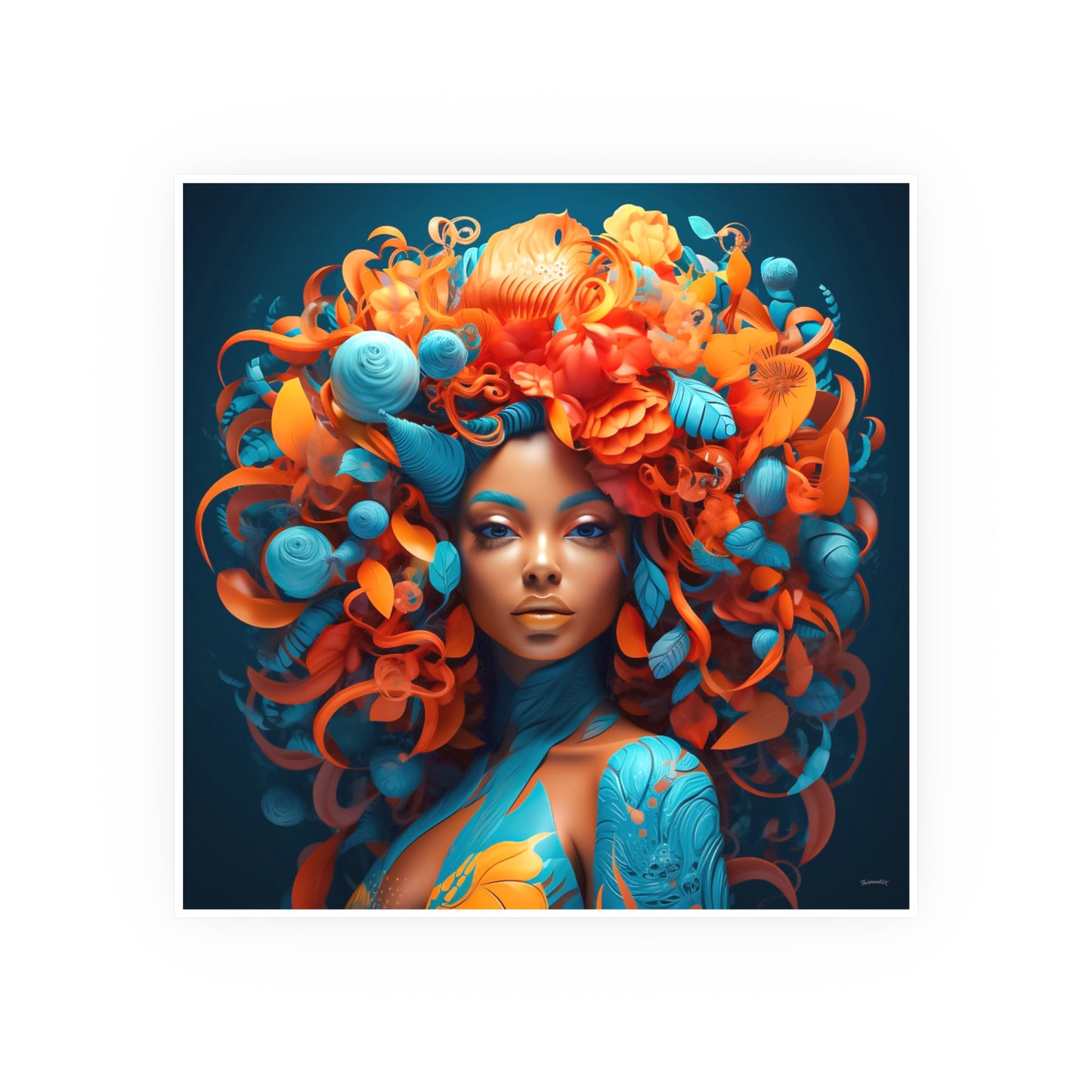 ThurmanatorX Art | Halo of Bloom | Aphrochrysalis | Satin Wall Art Print
