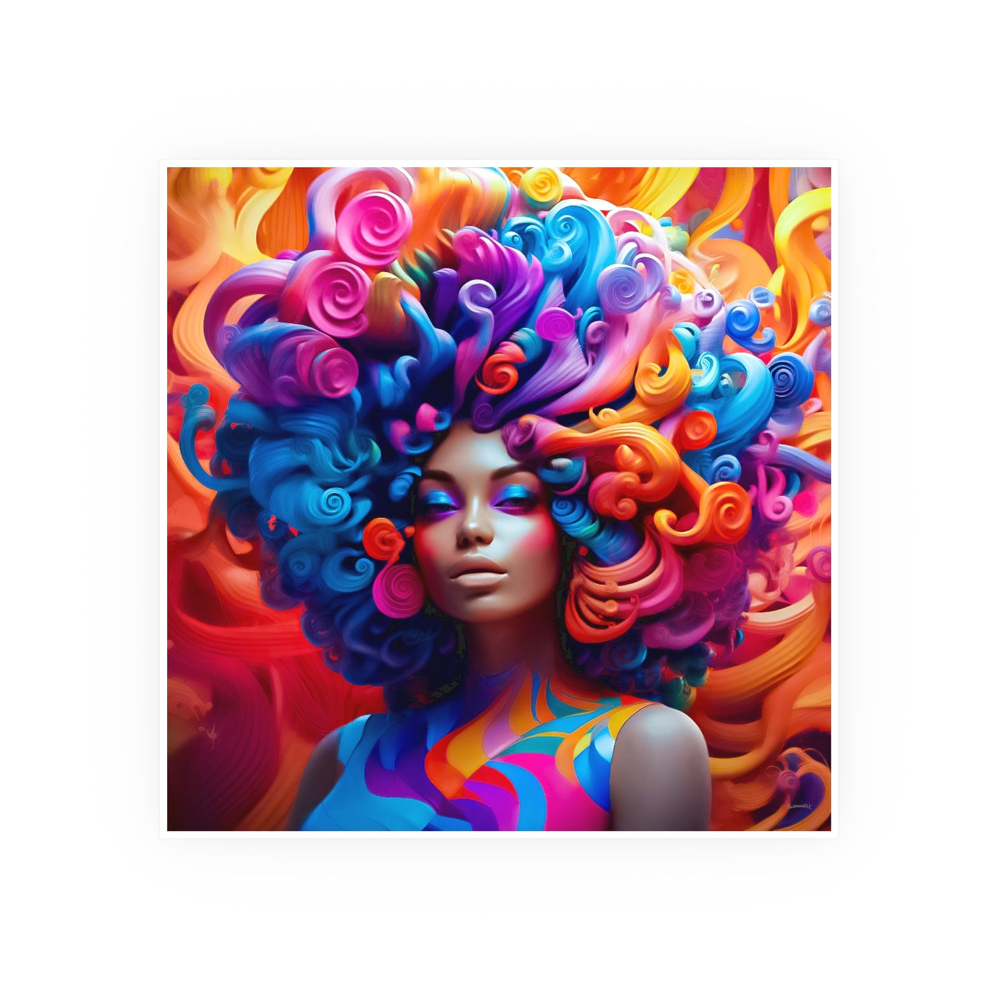 ThurmanatorX Art | Bloomtide Reign | Aphrochrysalis | Satin Wall Art Print