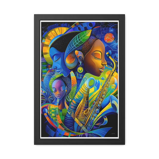 ThurmanatorX Art | Beyond Her Orbit | Aphrochrysalis | Framed Poster Print