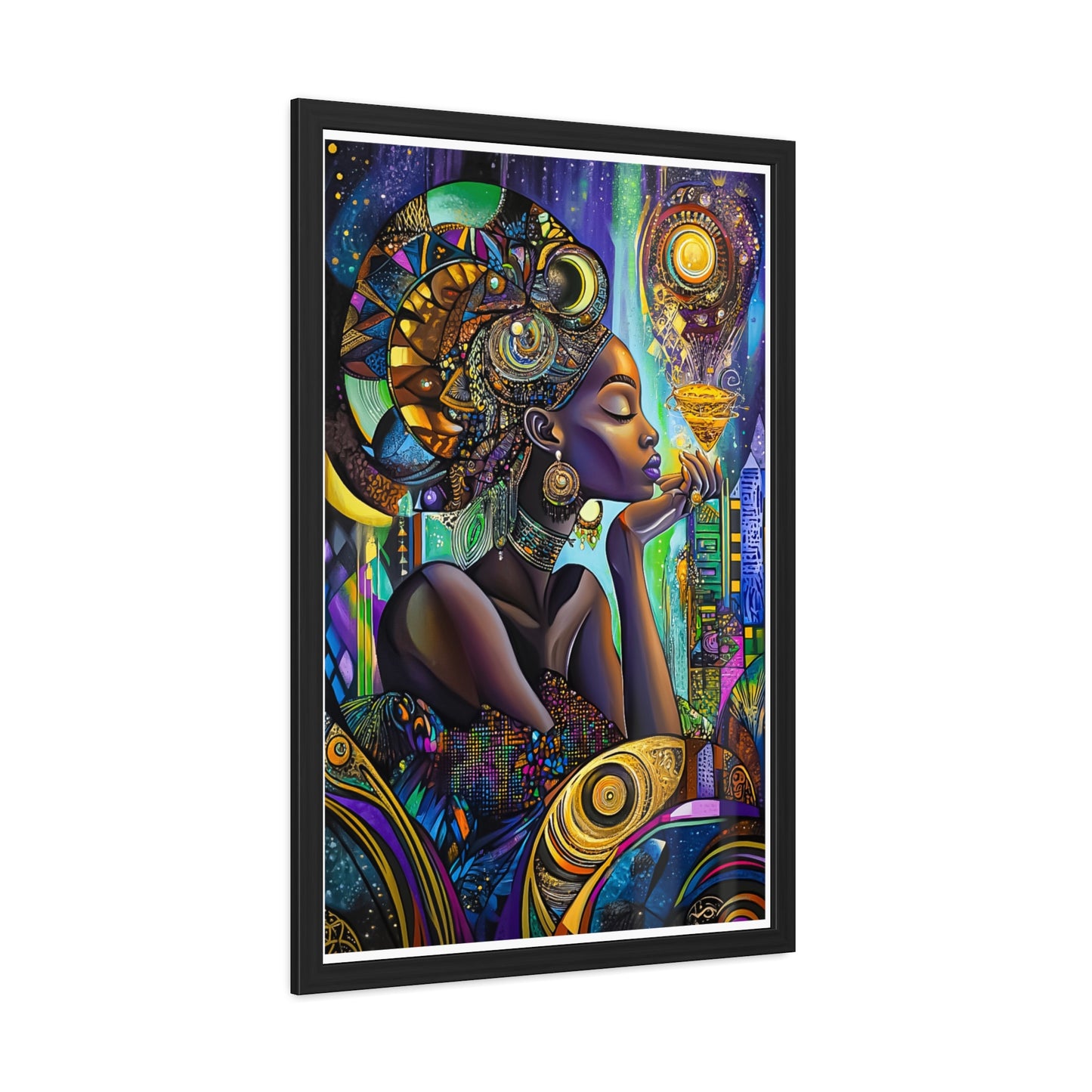 ThurmanatorX Art | The Prayer of Her Light | Aphrochrysalis | Framed Poster Print