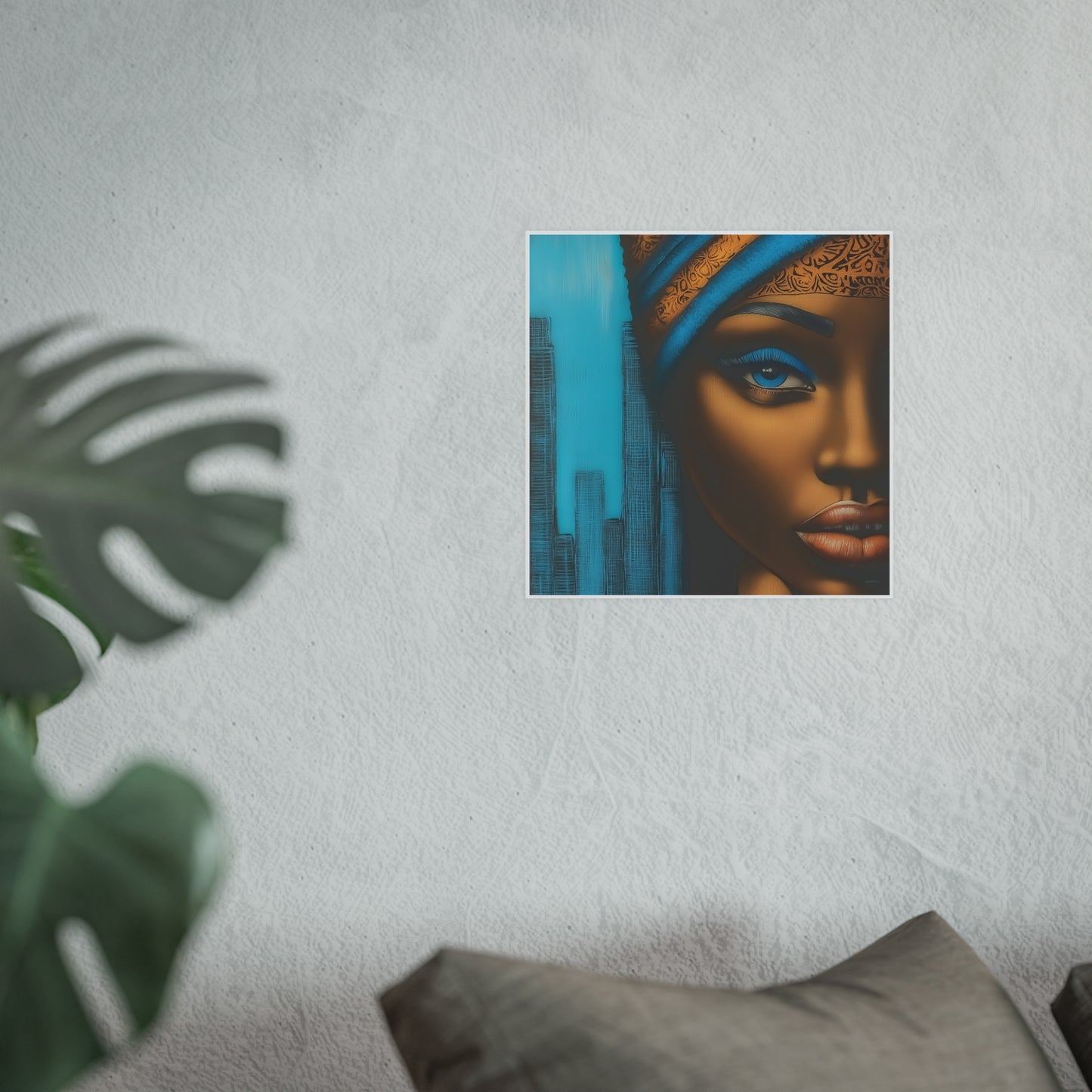ThurmanatorX Art | Azure Pulse of the City | Aphrochrysalis | Satin Wall Art Print