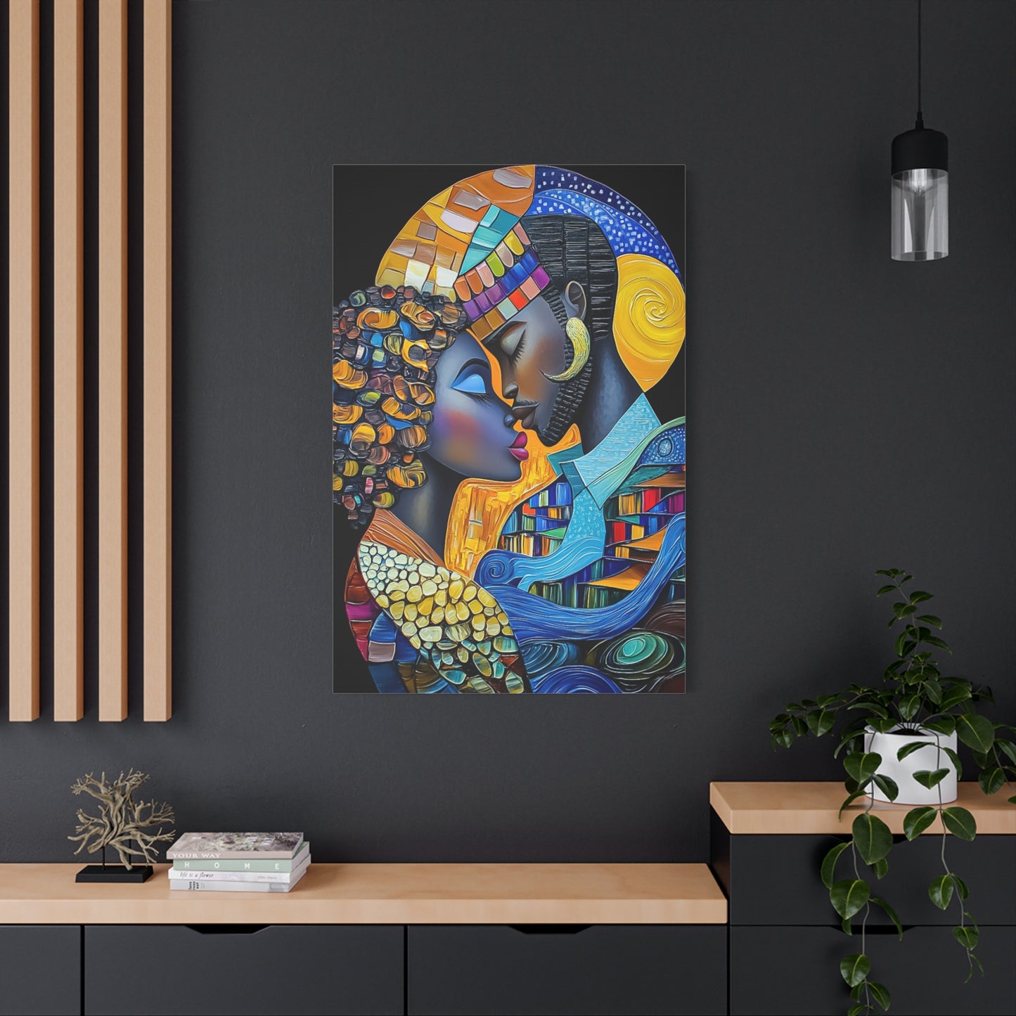 ThurmanatorX Art | Nebula Kiss | Aphrochrysalis | Matte Canvas, Stretched, 1.25"