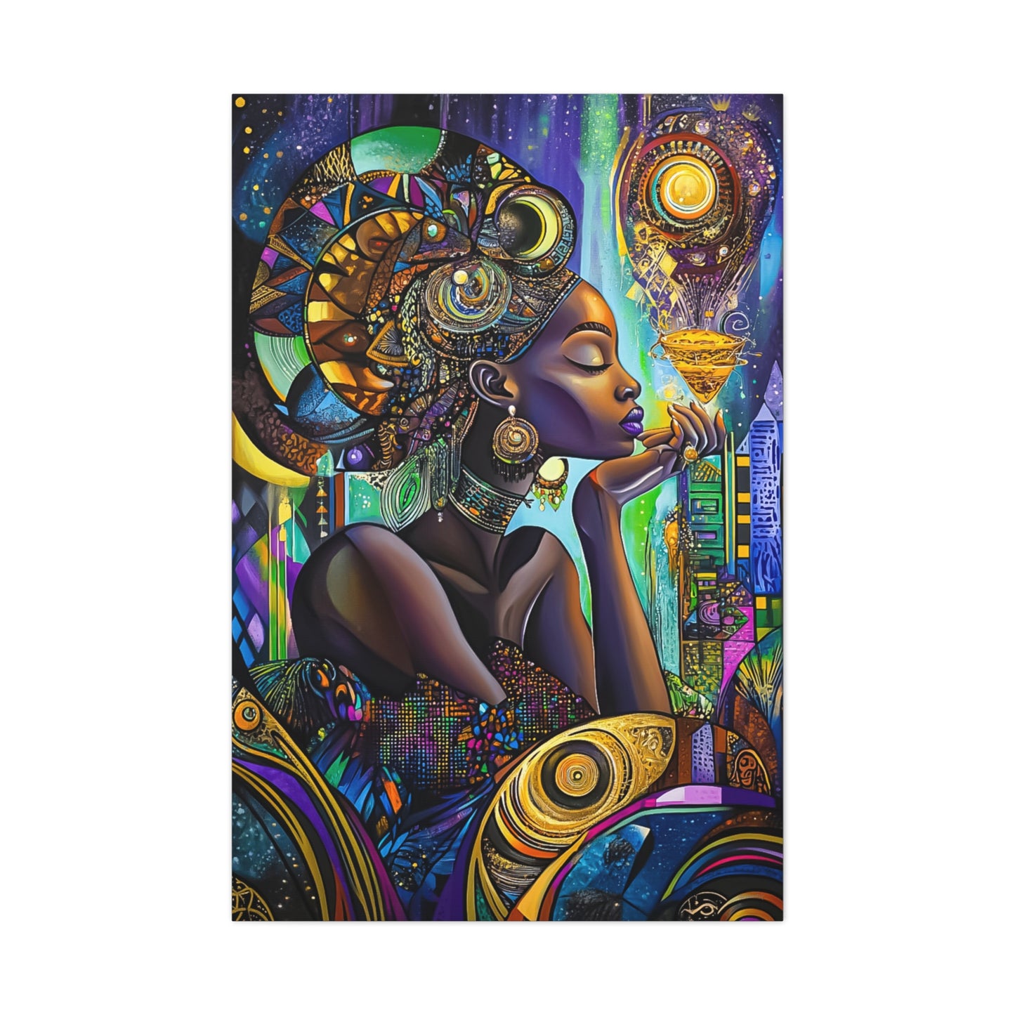 ThurmanatorX Art | The Prayer of Her Light | Aphrochrysalis | Matte Canvas, Stretched, 1.25"