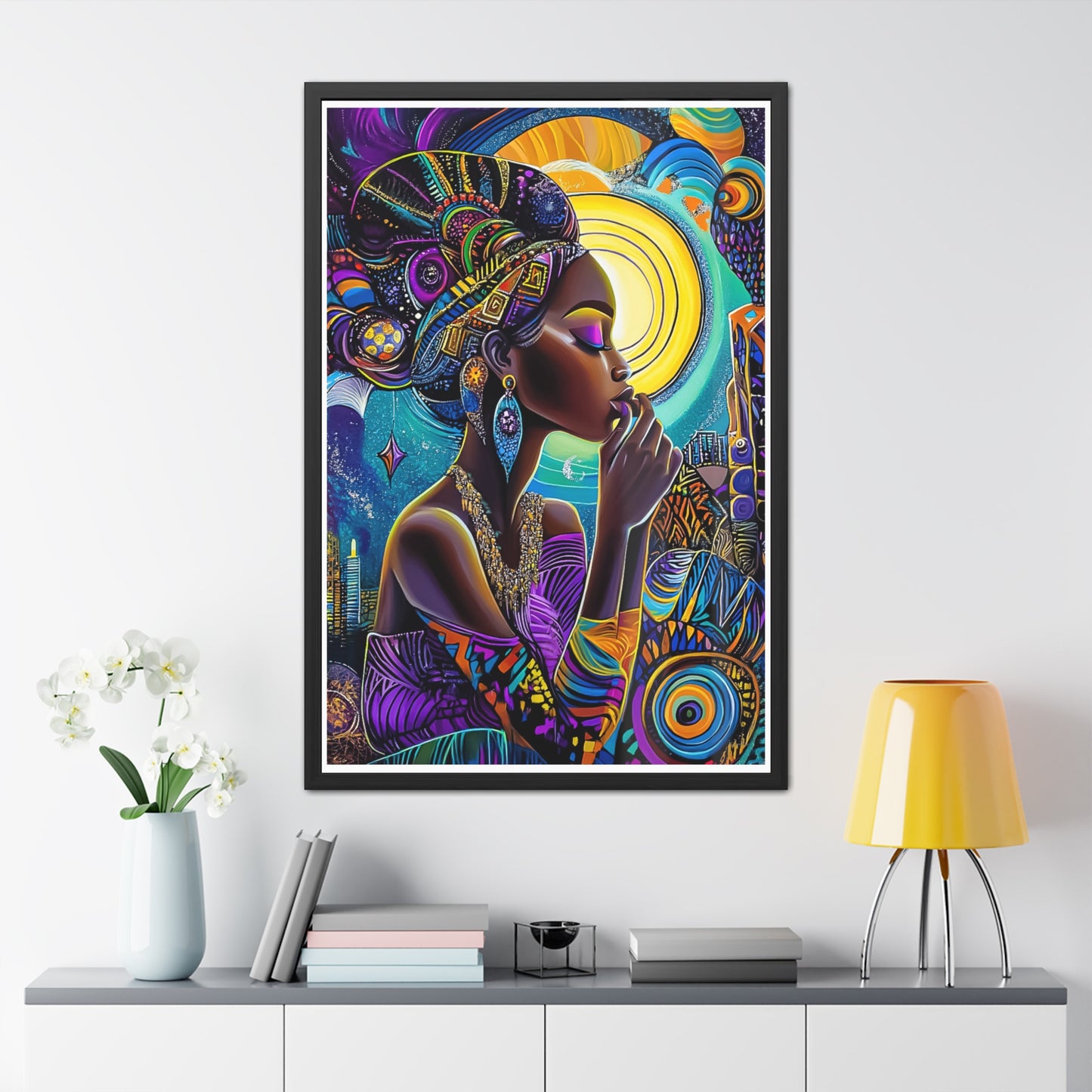 ThurmanatorX Art | Crowned in Nebulas | Aphrochrysalis | Framed Poster Print