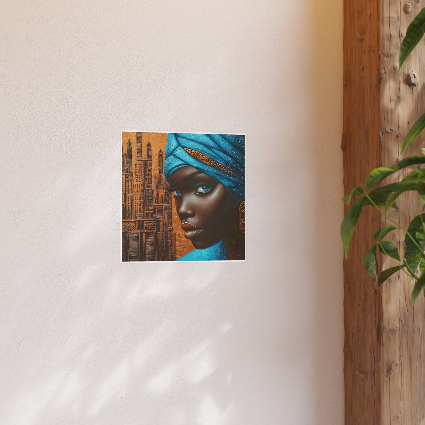 ThurmanatorX Art | Neon Dust & Indigo Flame | Aphrochrysalis | Satin Wall Art Print